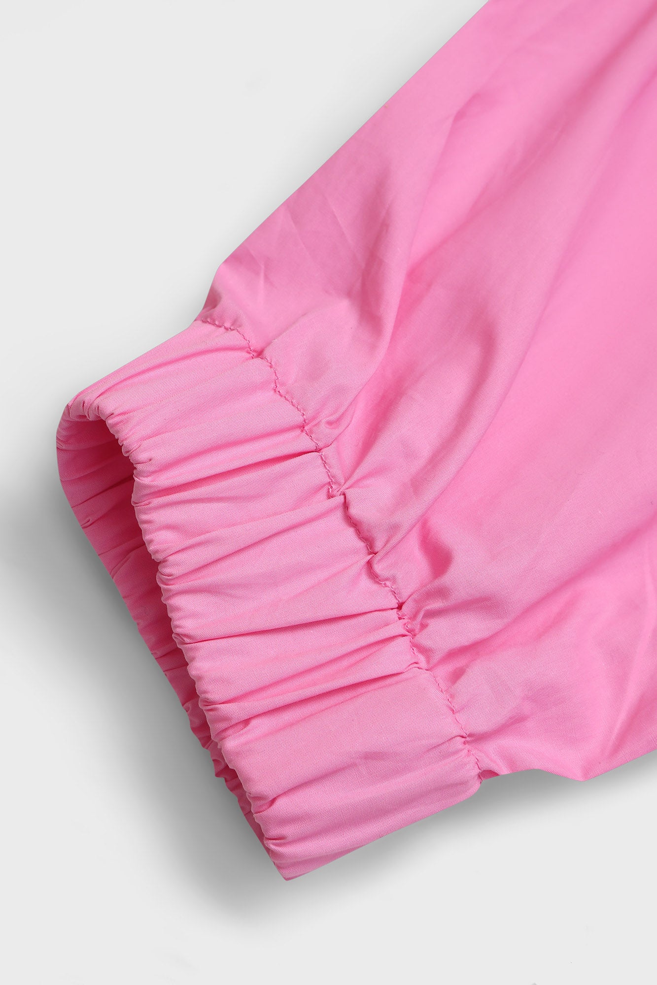 Pink Oversized Hem Tie Shirt