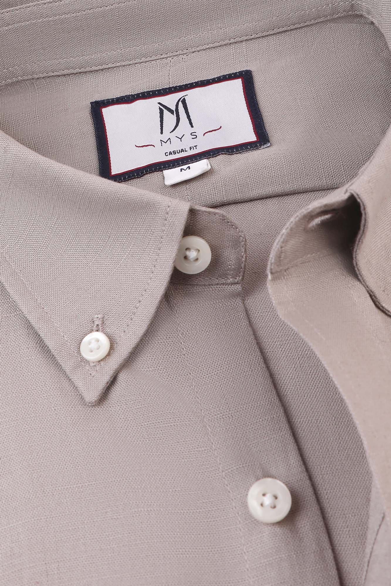Linen Cotton Button-Down Shirt
