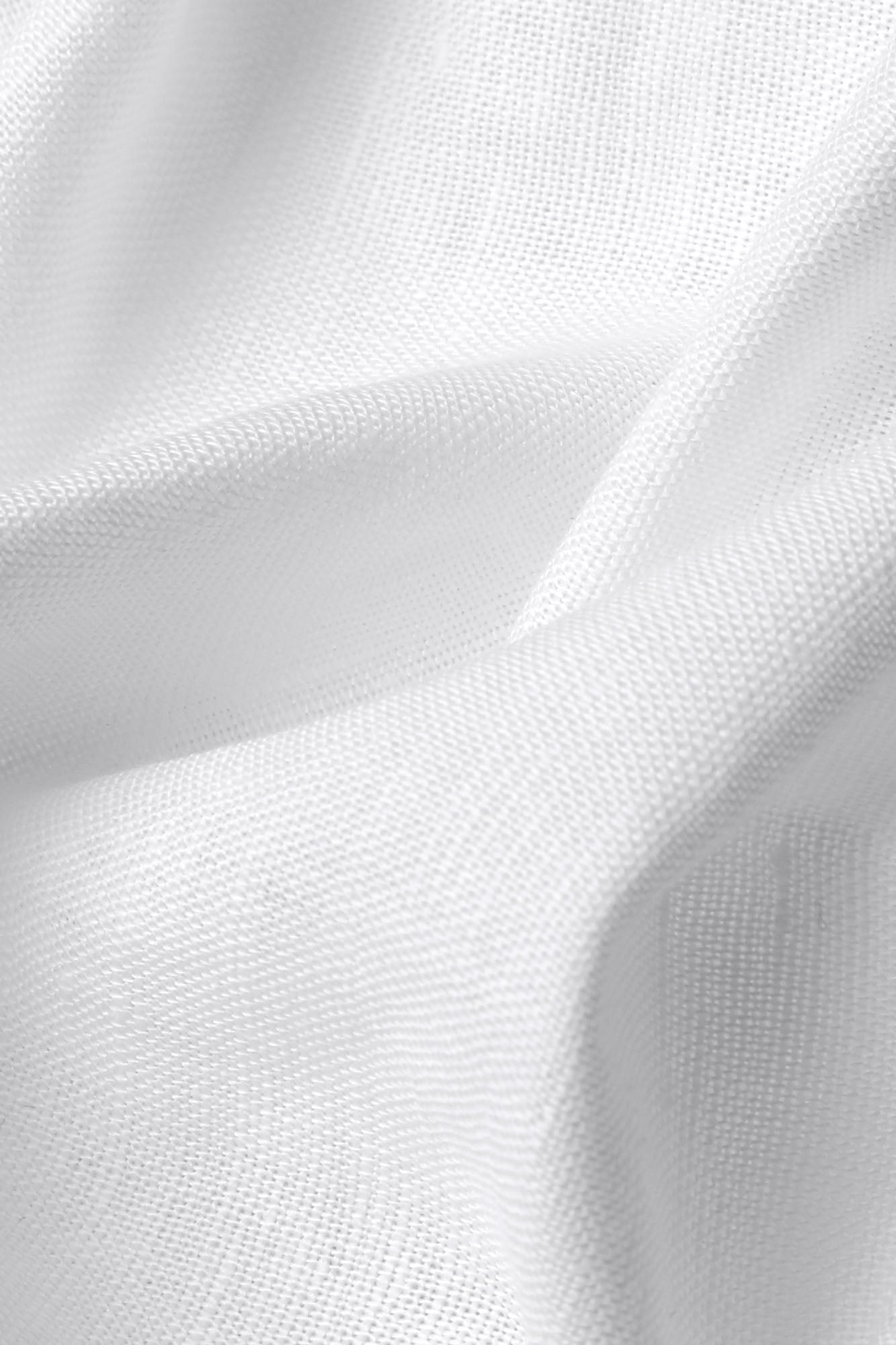 Linen Cotton Mandarin Collar Shirt