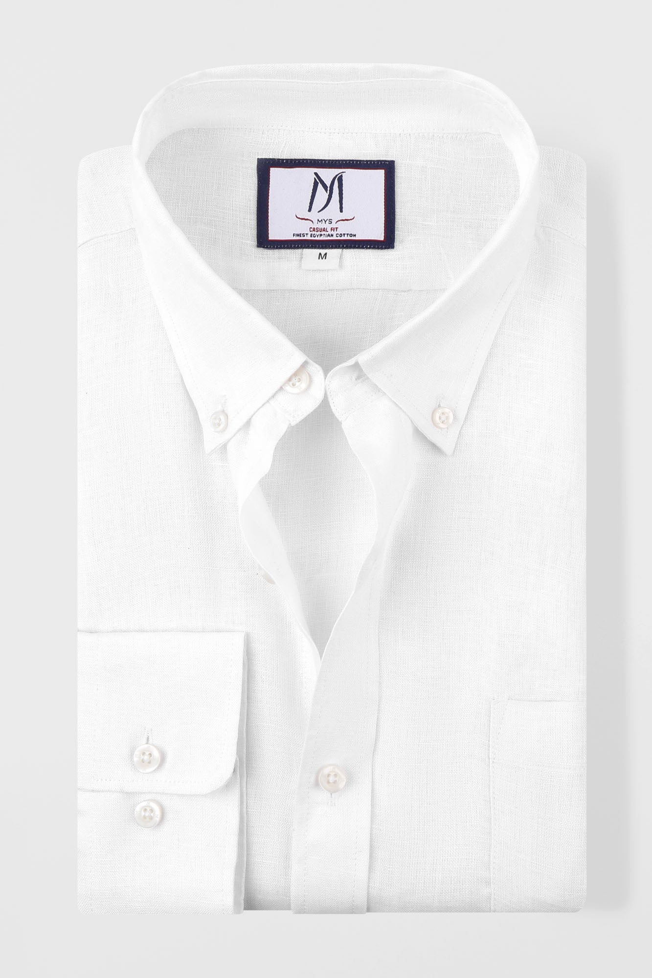 Pure Linen Button-Down Shirt