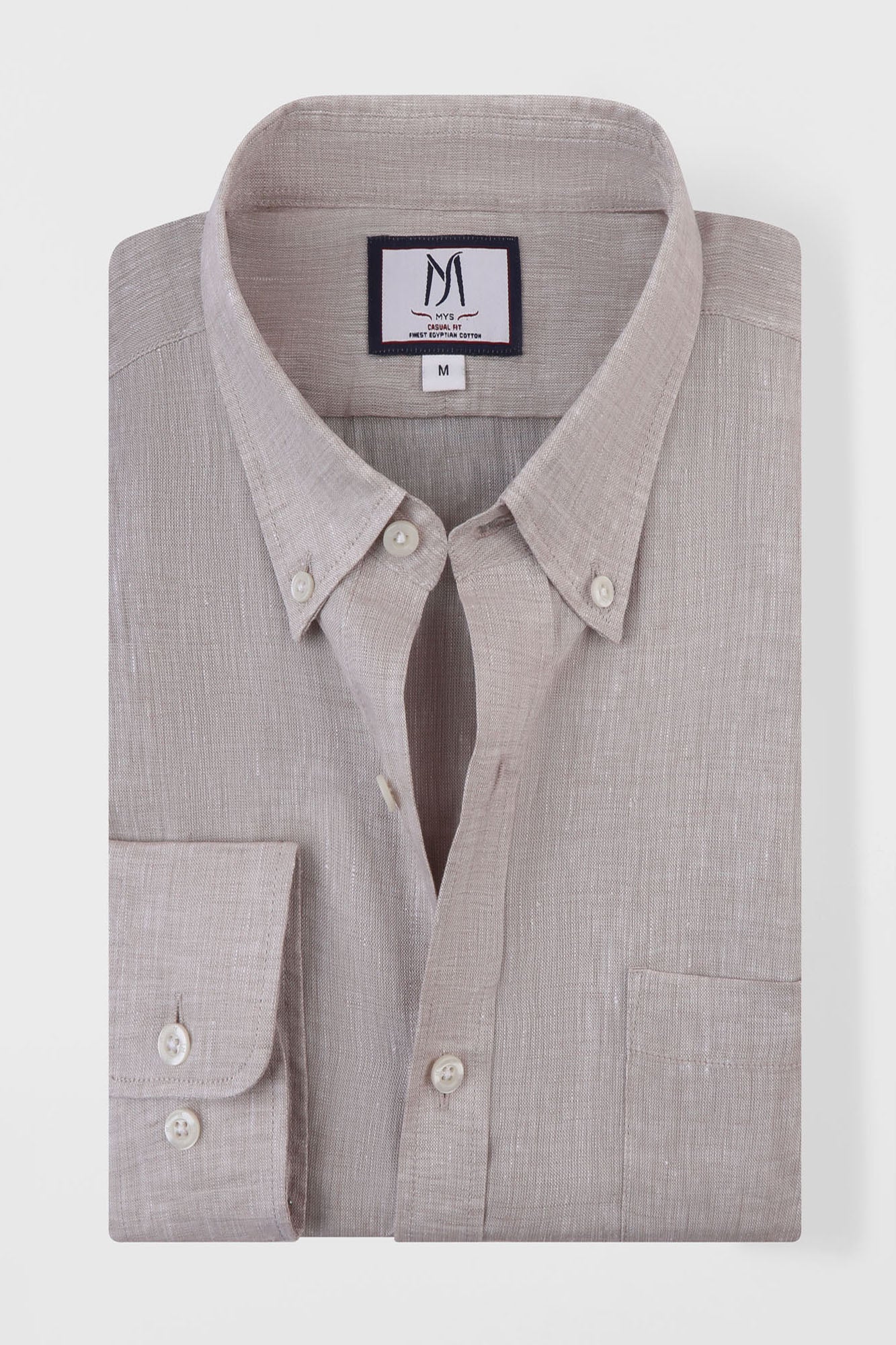 Pure Linen Button-Down Shirt