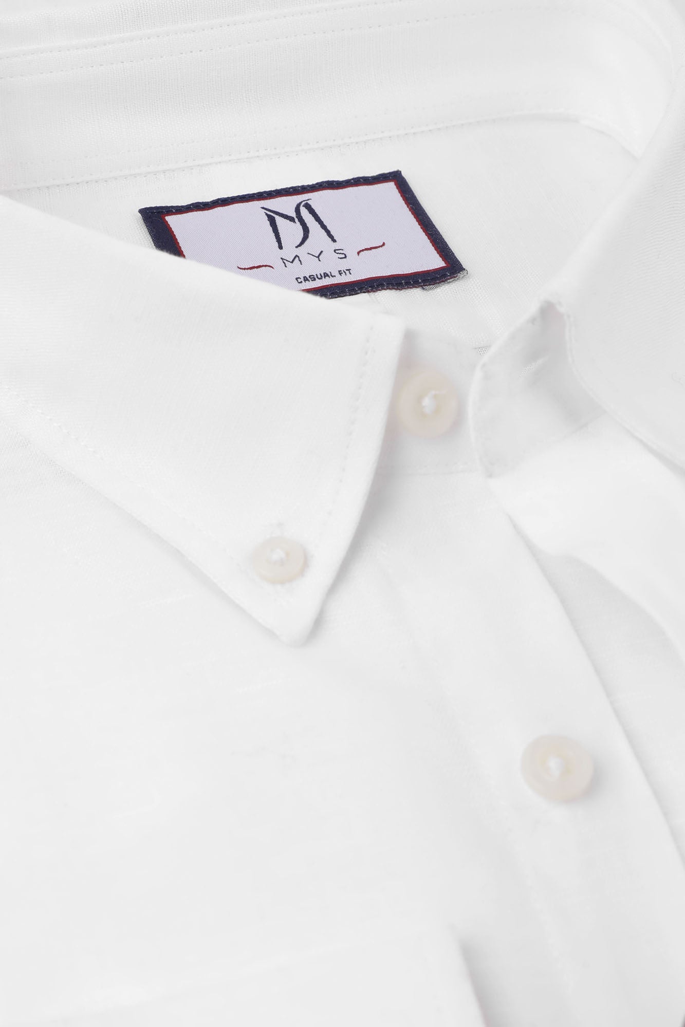 White Cotton Linen Shirt