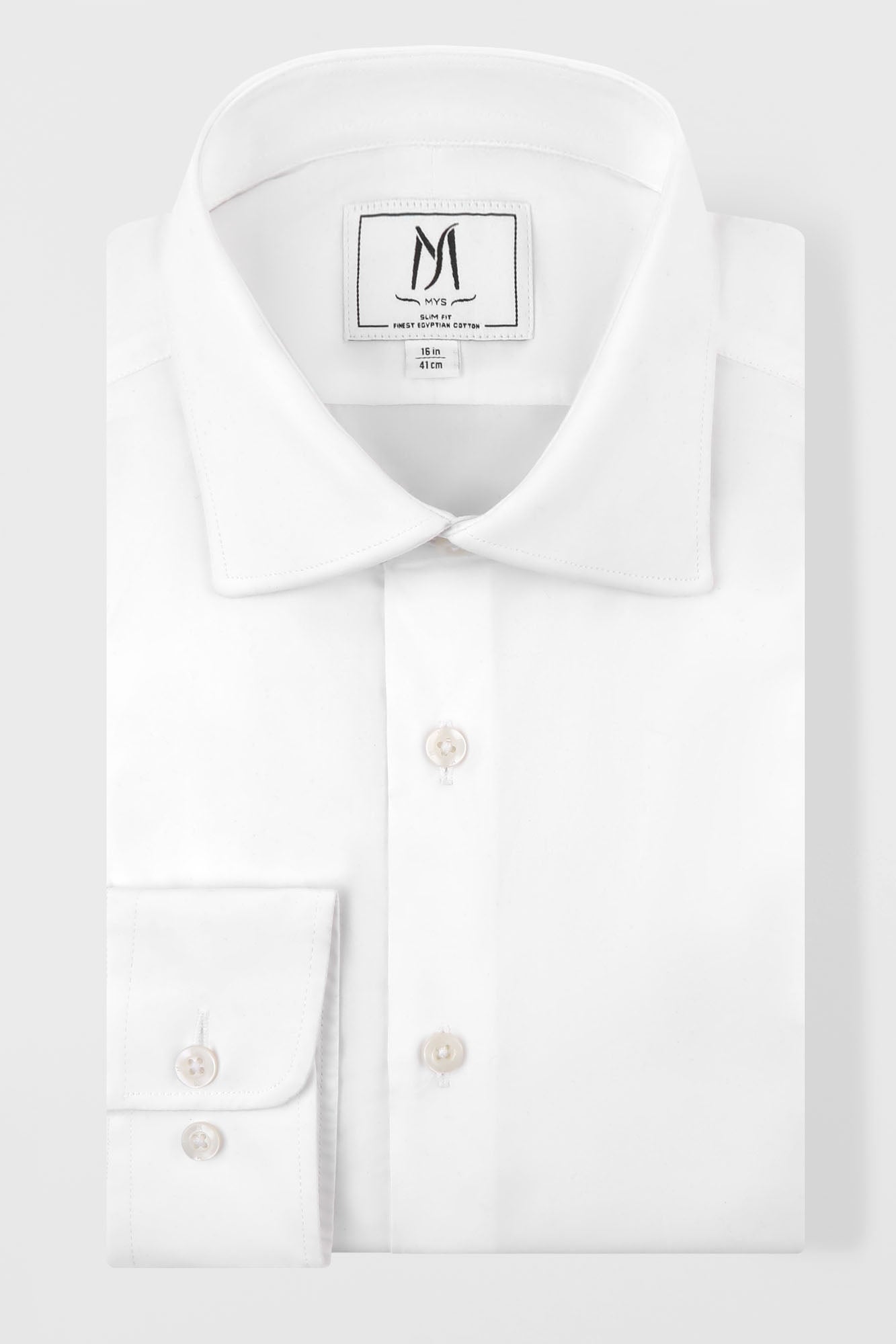 White Poplin Shirt - Slim Fit