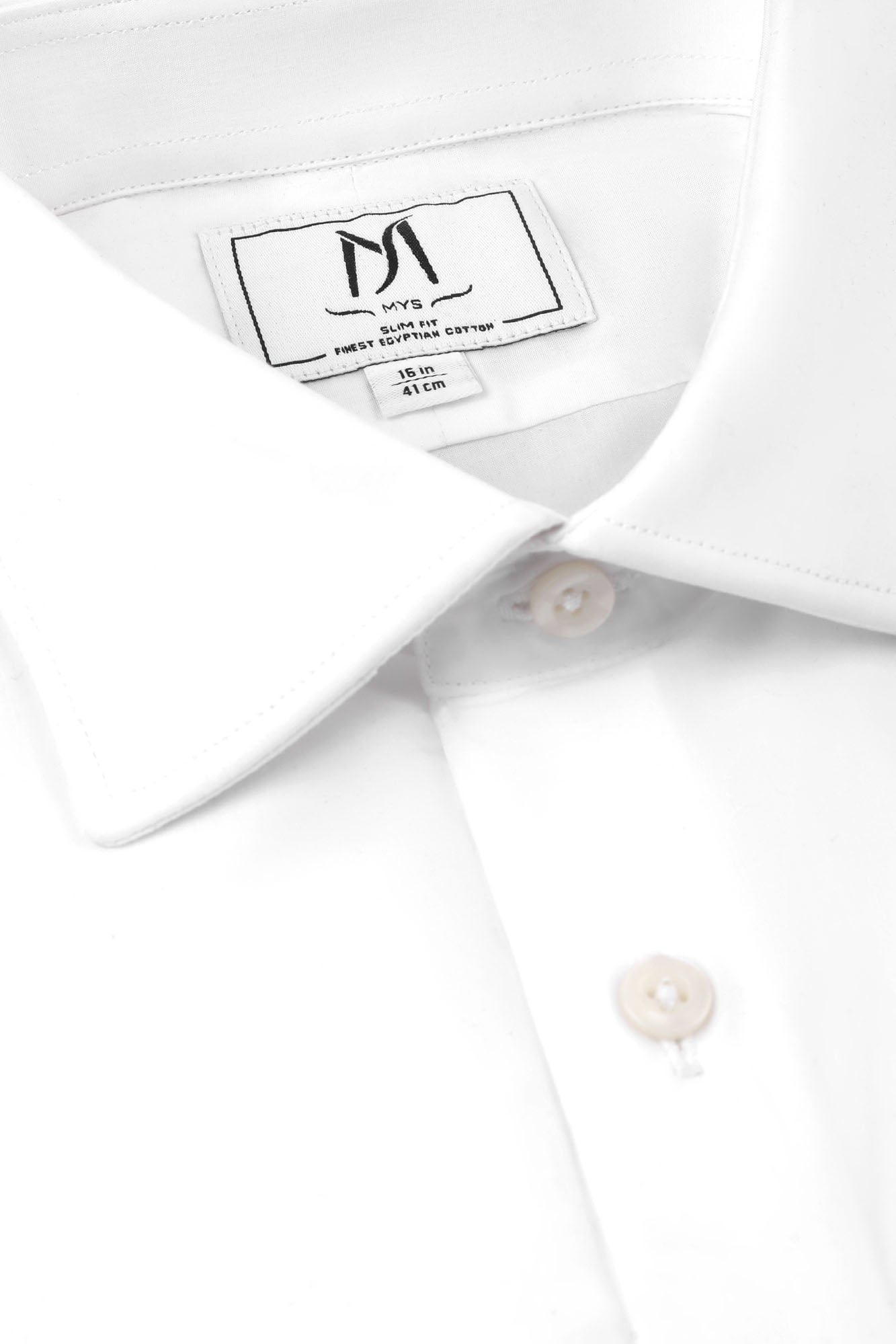 White Poplin Shirt - Slim Fit
