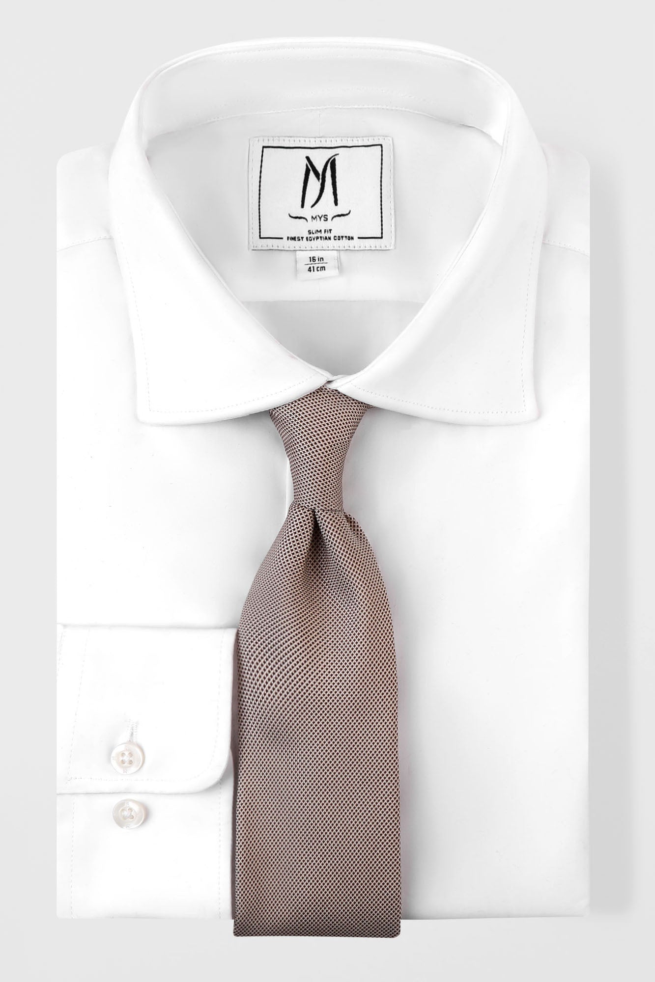 White Poplin Shirt - Slim Fit