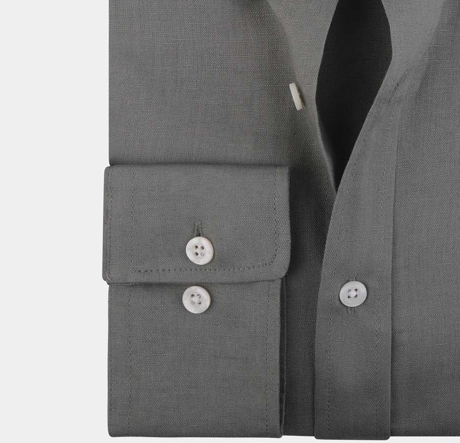 Linen Cotton Button-Down Shirt