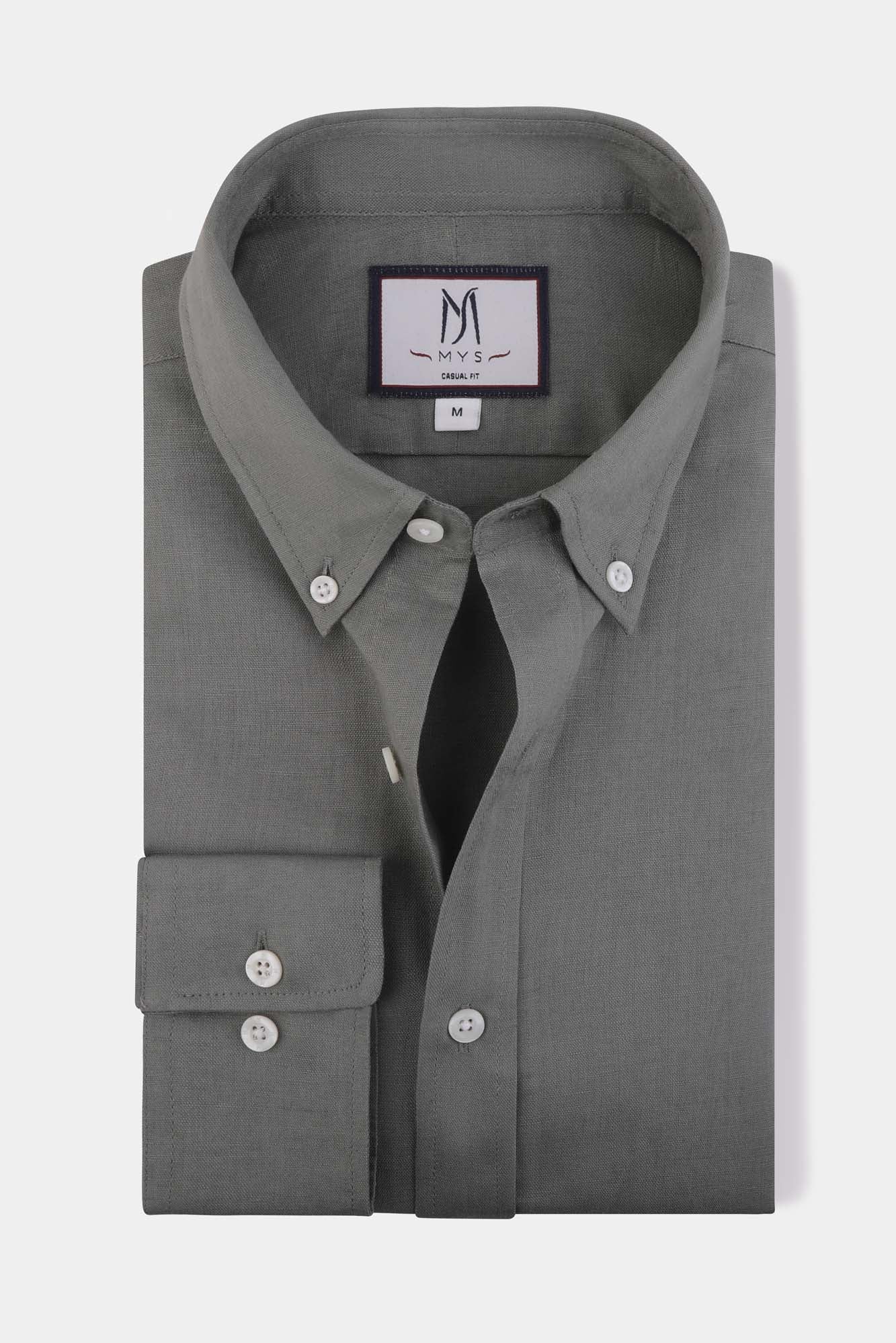 Linen Cotton Button-Down Shirt