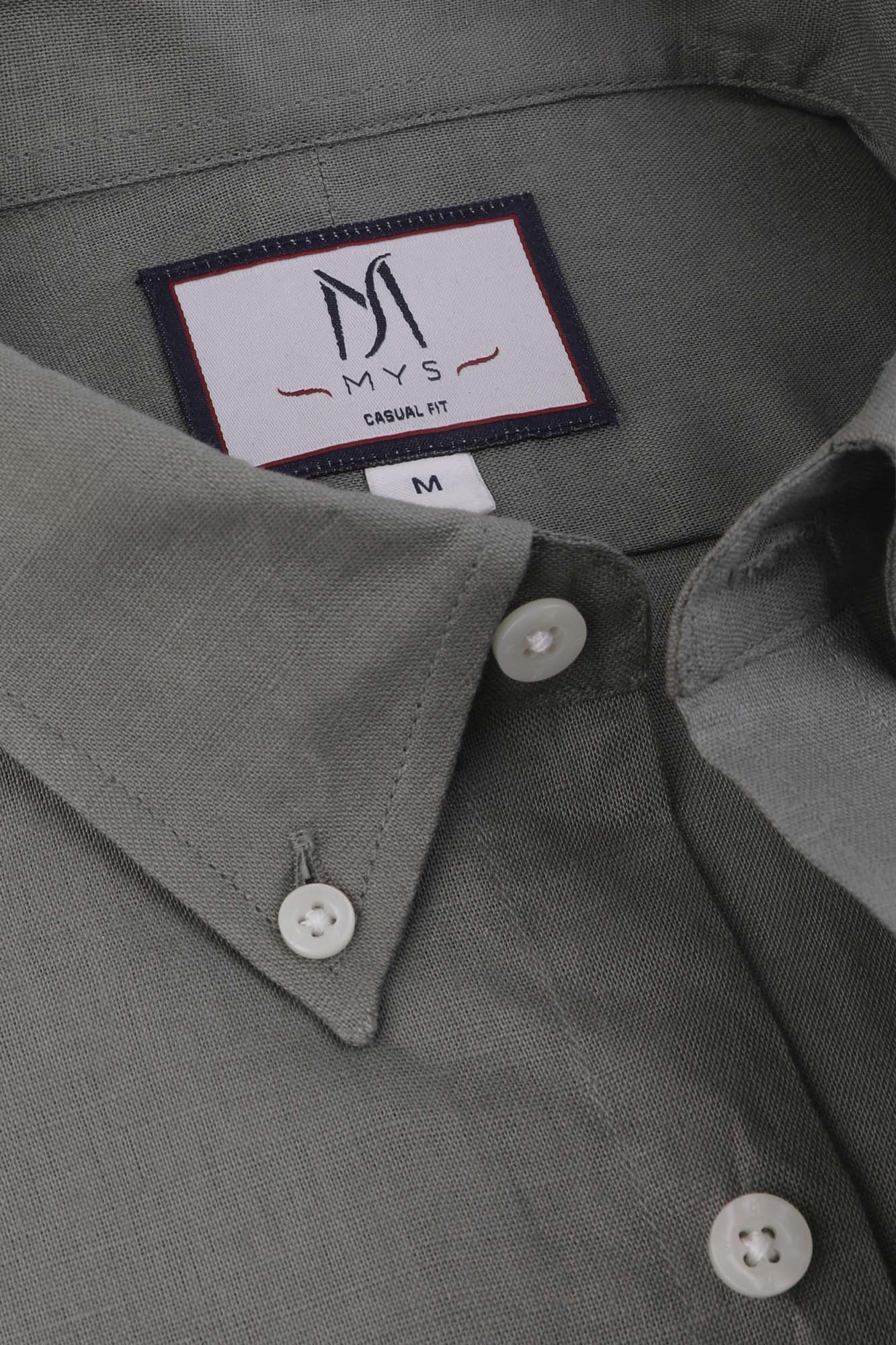 Linen Cotton Button-Down Shirt