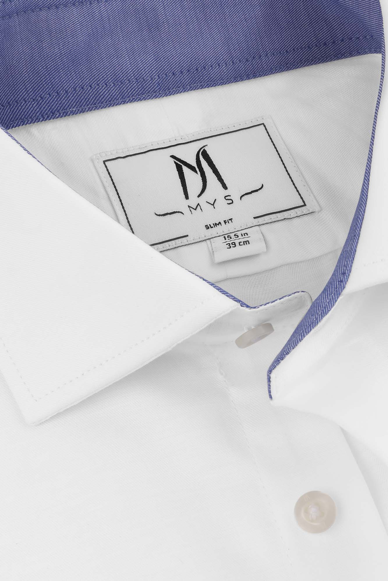White Twill Tencel Shirt - Slim Fit