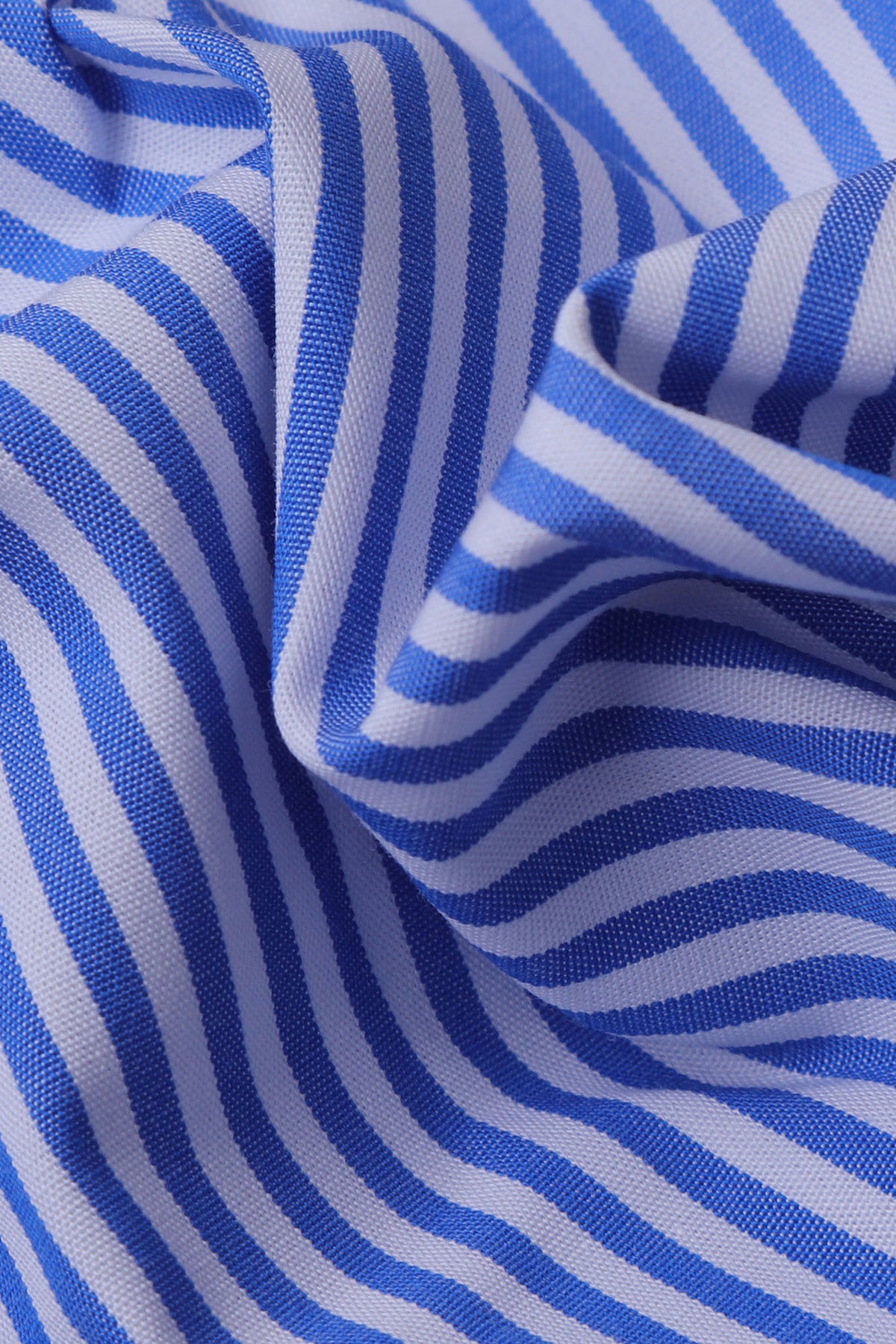 Striped Poplin Contrast Shirt - Regular Fit