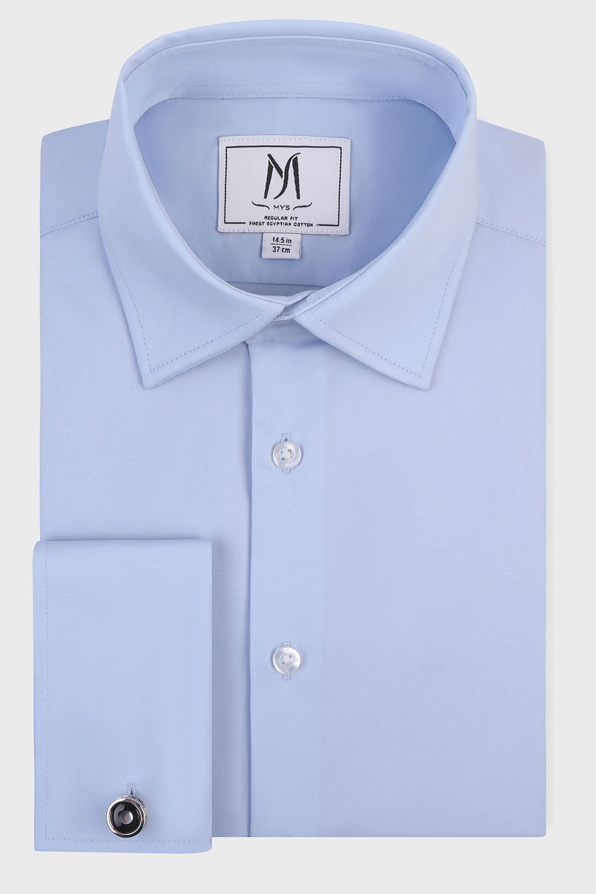 Poplin Stretch Double Cuff Shirt - Regular Fit