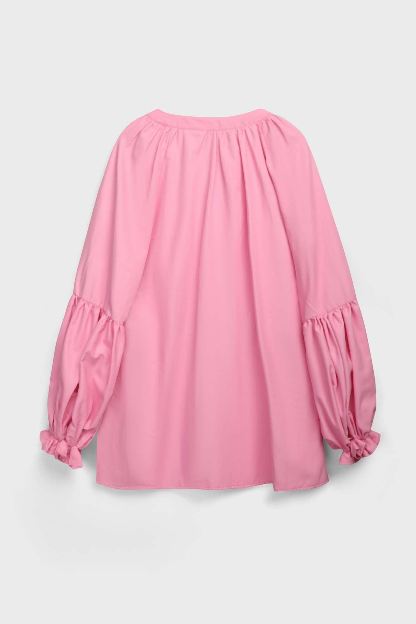 Pink Puff Sleeve Blouse