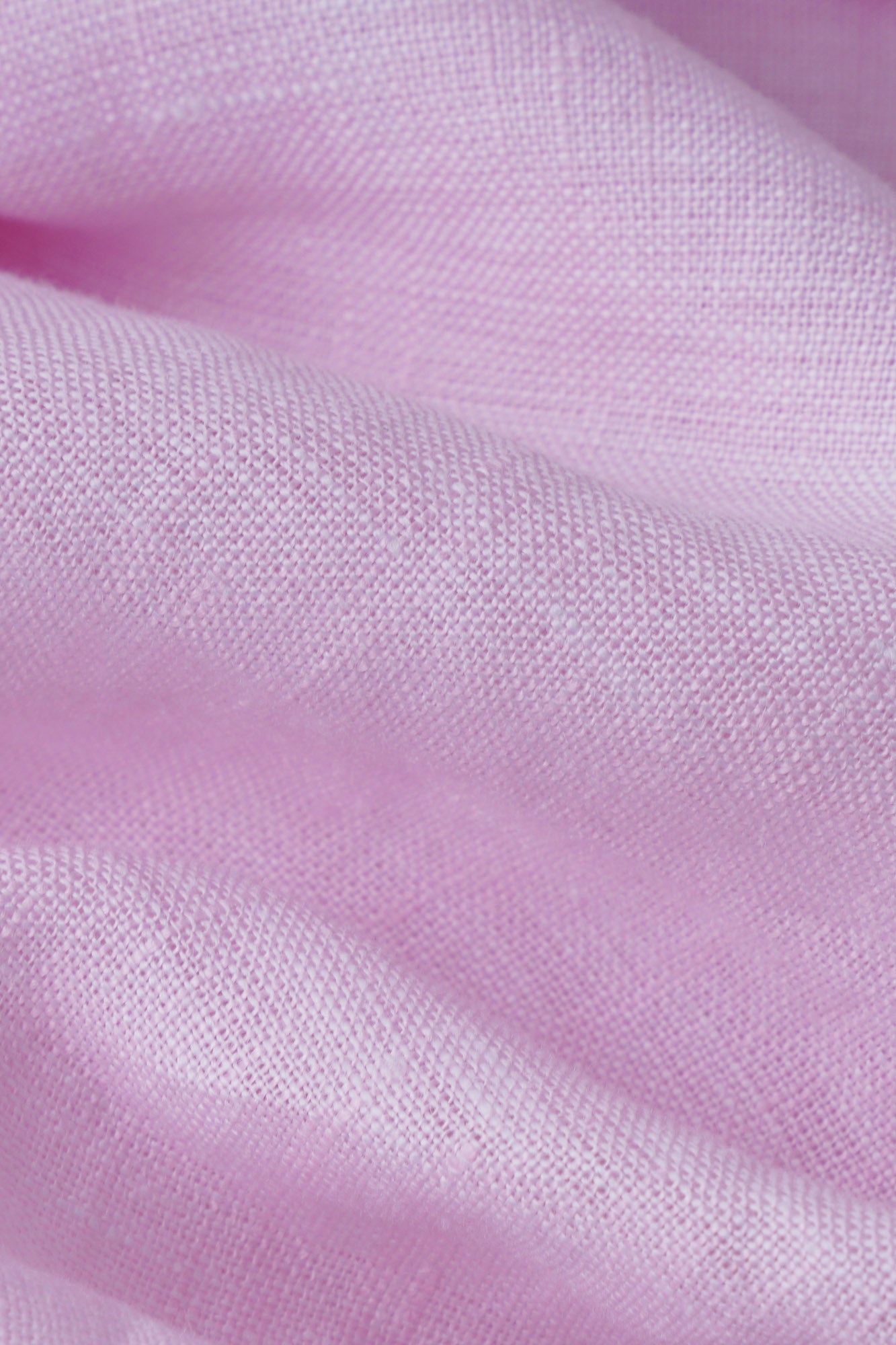 Light Pink Pure Linen Button-Down Shirt