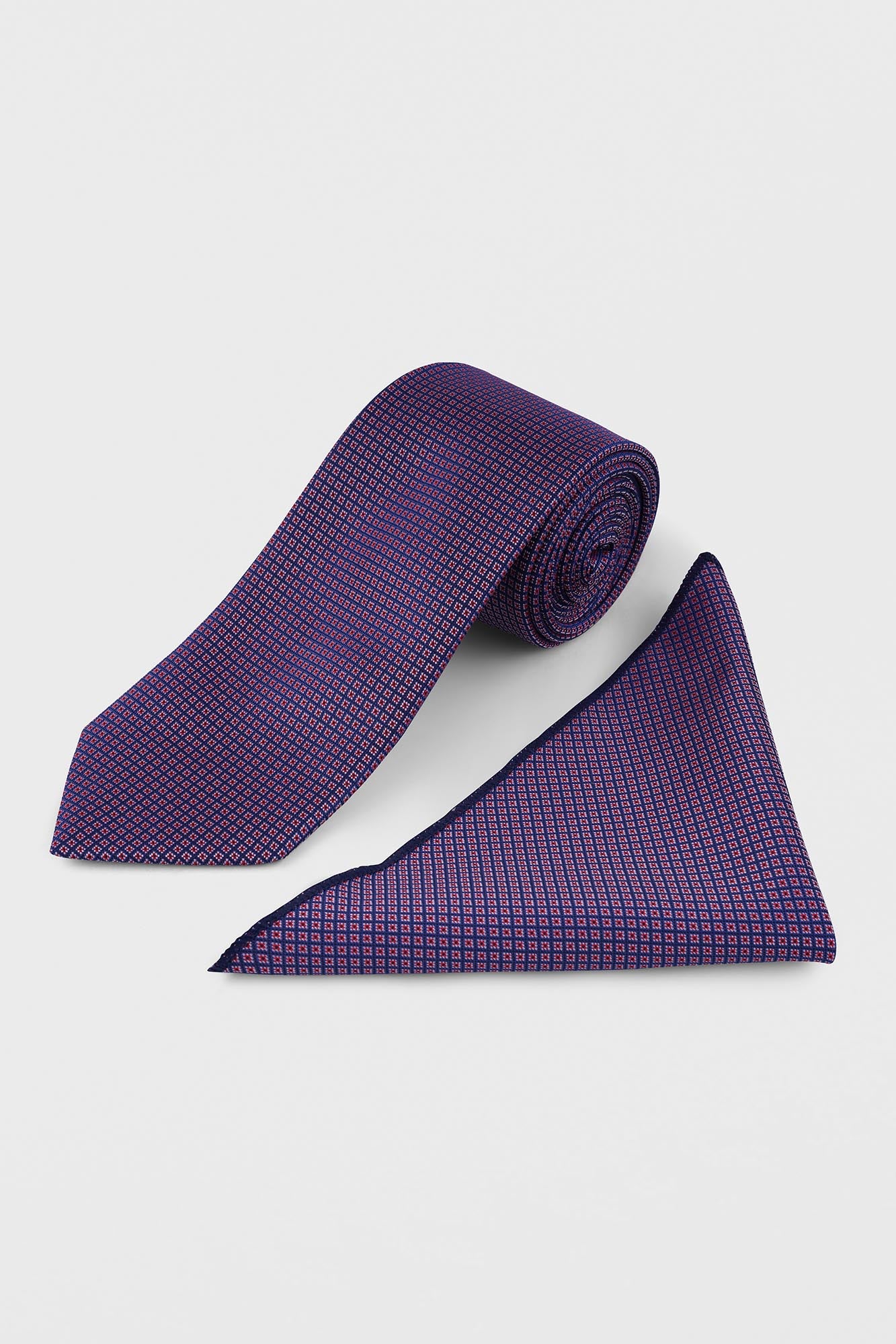 Pink Textured Tie Set