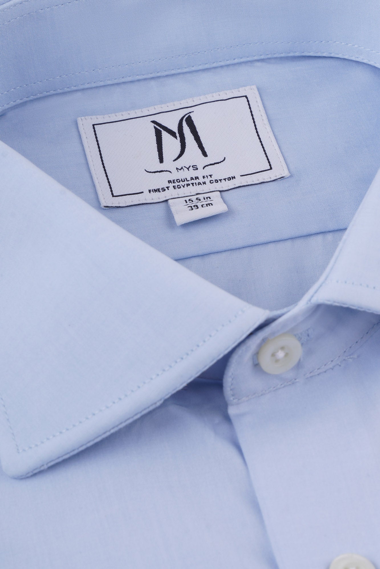 Light Blue Poplin Double Cuff Shirt - Regular Fit