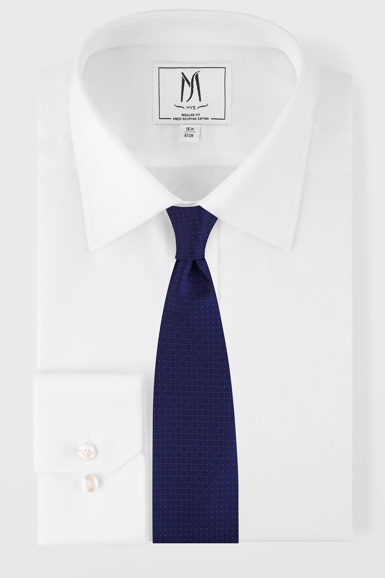 Blue Textured Tie Set