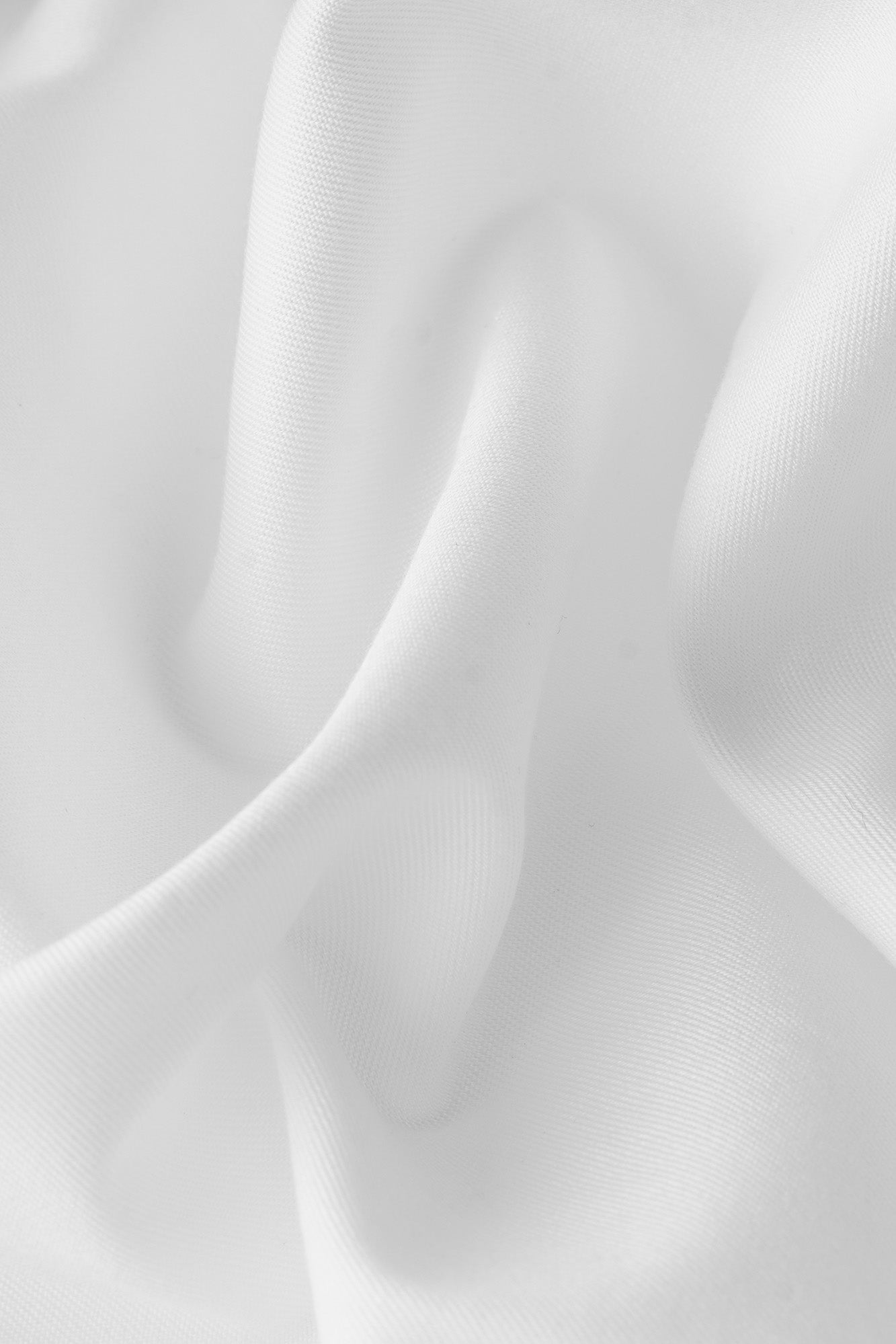 White Twill Double Cuff Shirt - Regular Fit