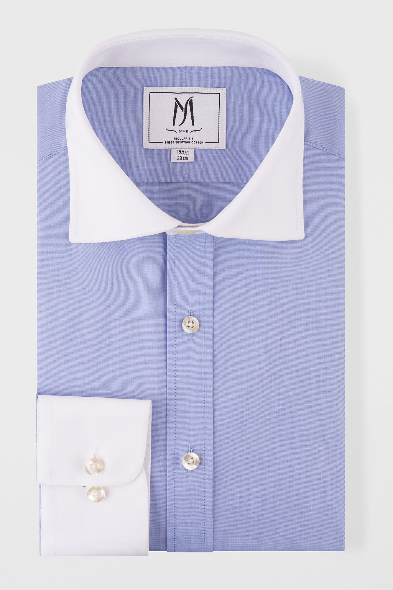 Blue Filafil Contrast Shirt - Regular Fit