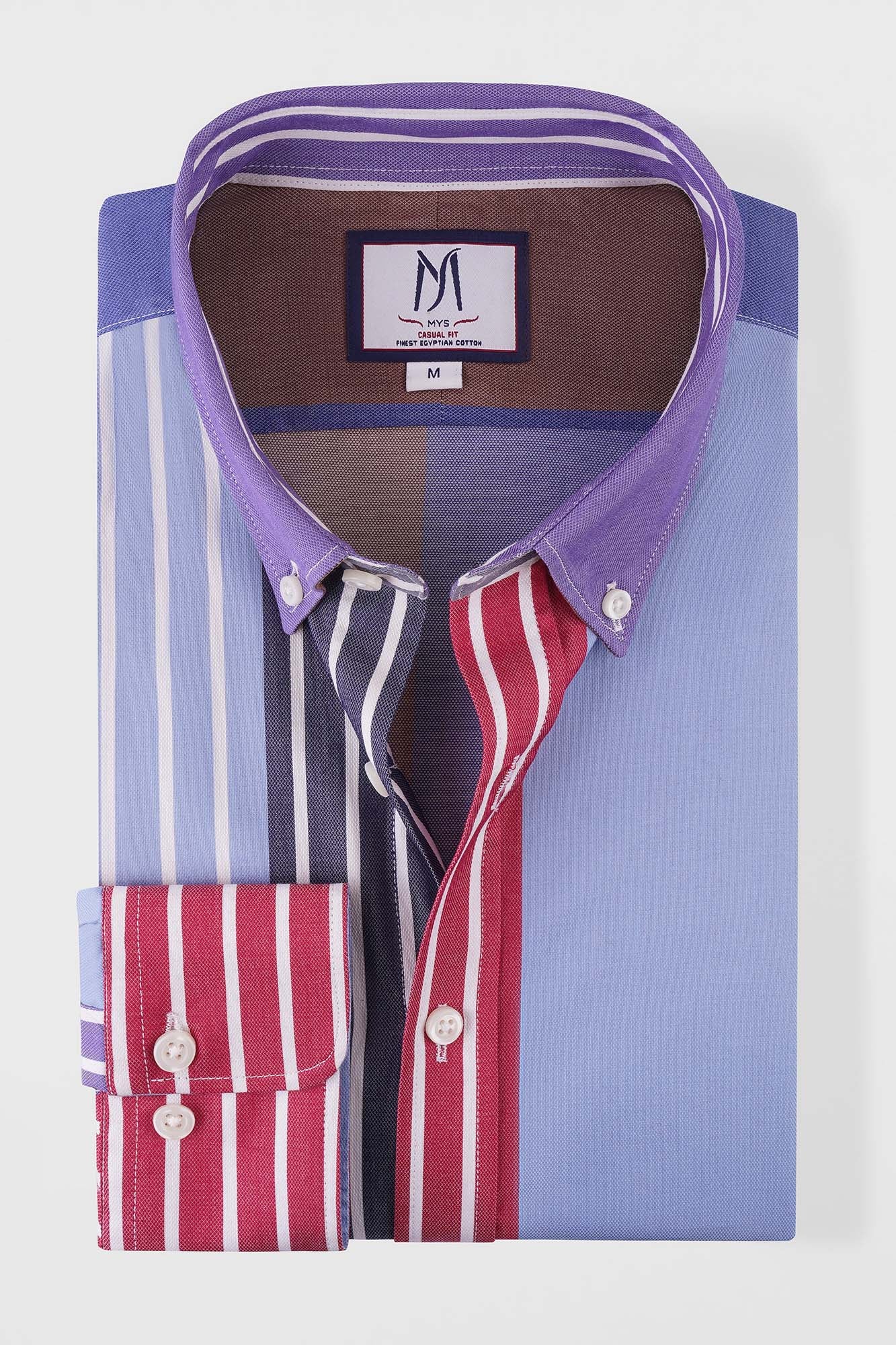 Multi-Color Striped Dobby Shirt