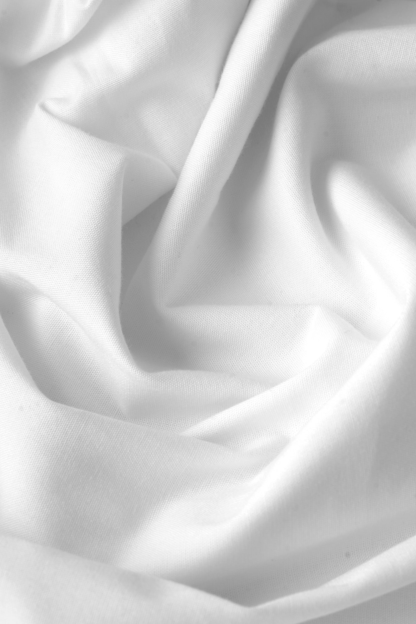 White Poplin Stretch Shirt - Slim Fit