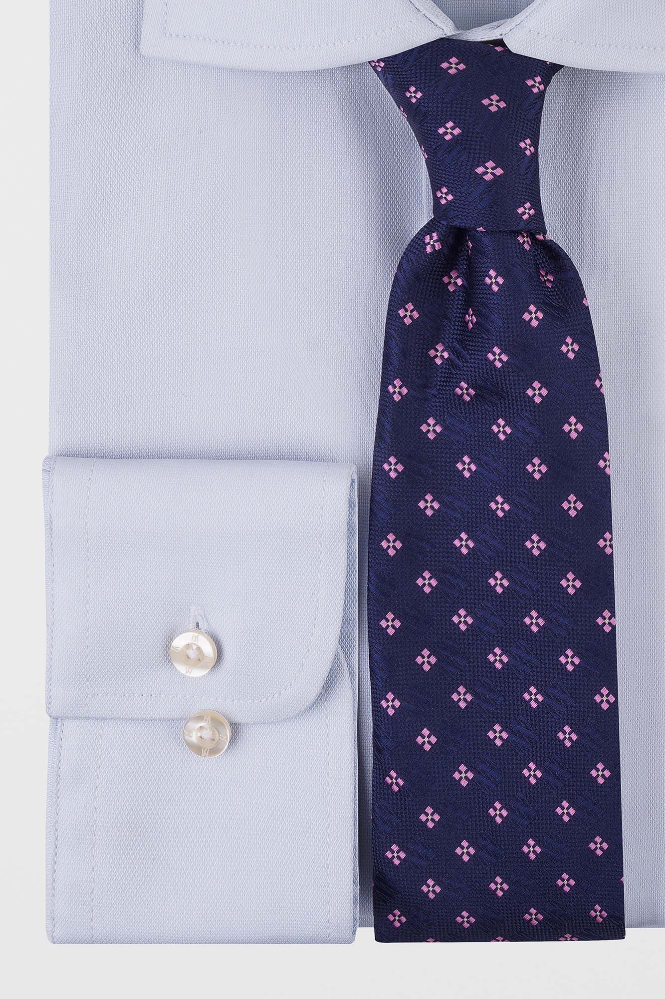 Light Blue Dobby Shirt - Slim Fit