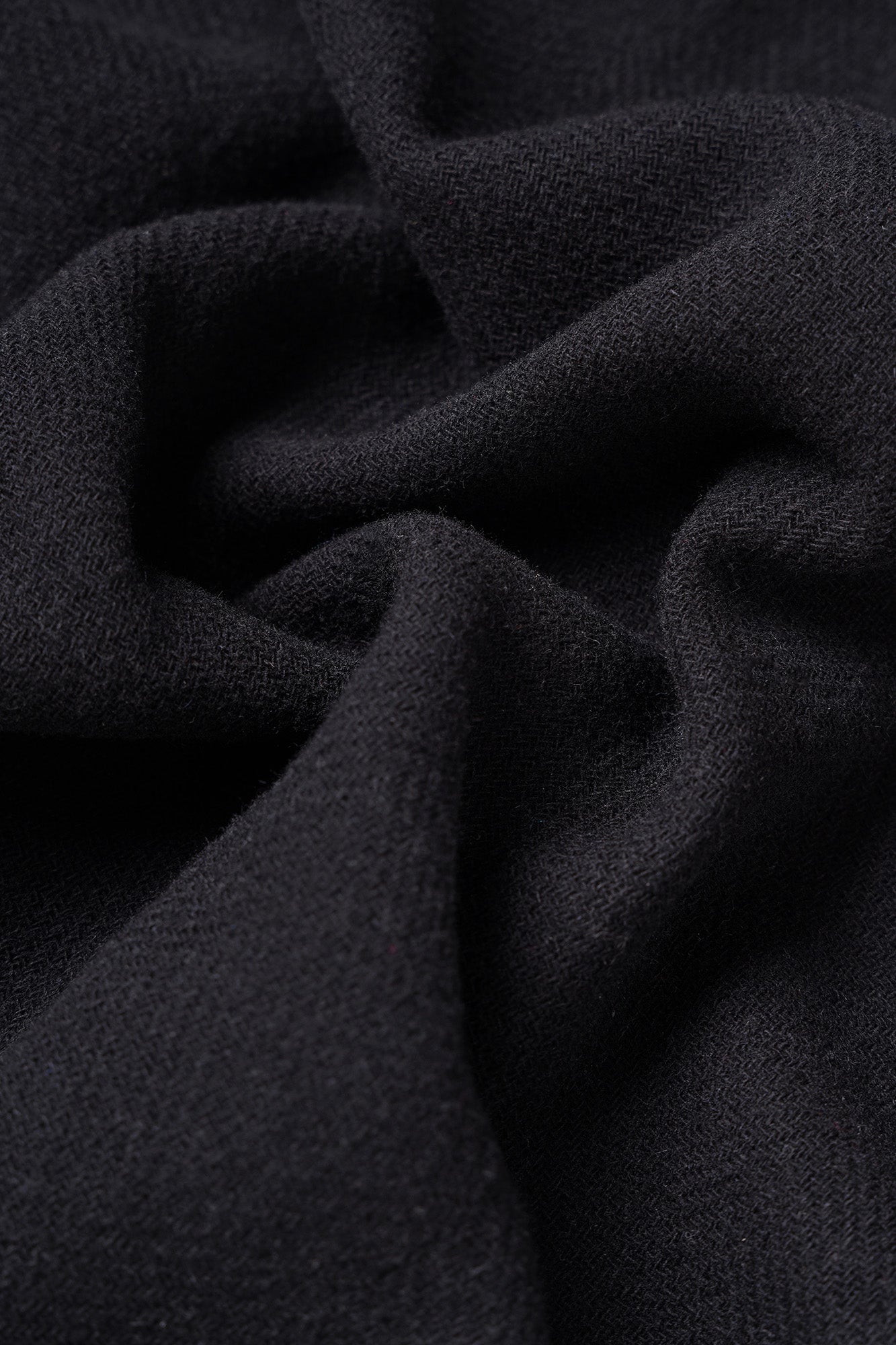 Herringbone Overshirt Black