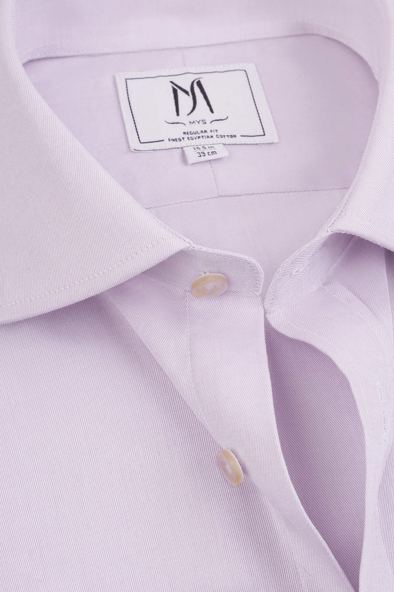 Light Purple Twill Shirt - Regular Fit