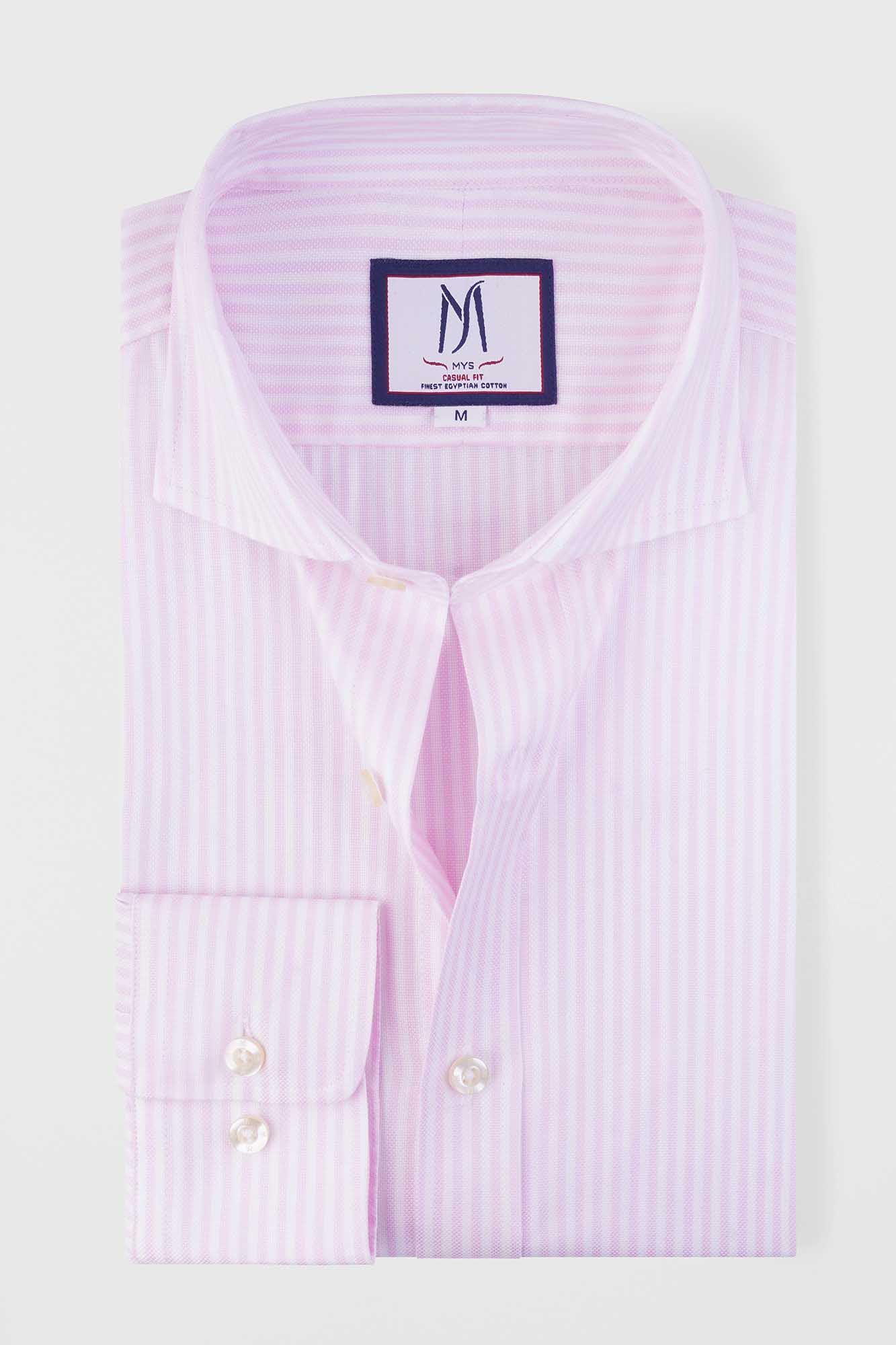 Striped Royal Oxford Shirt Light Pink