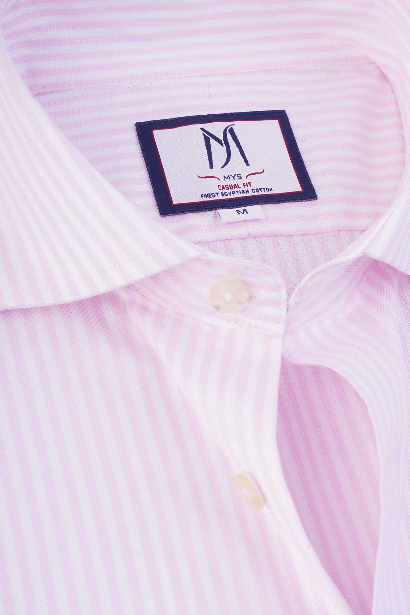 Striped Royal Oxford Shirt Light Pink