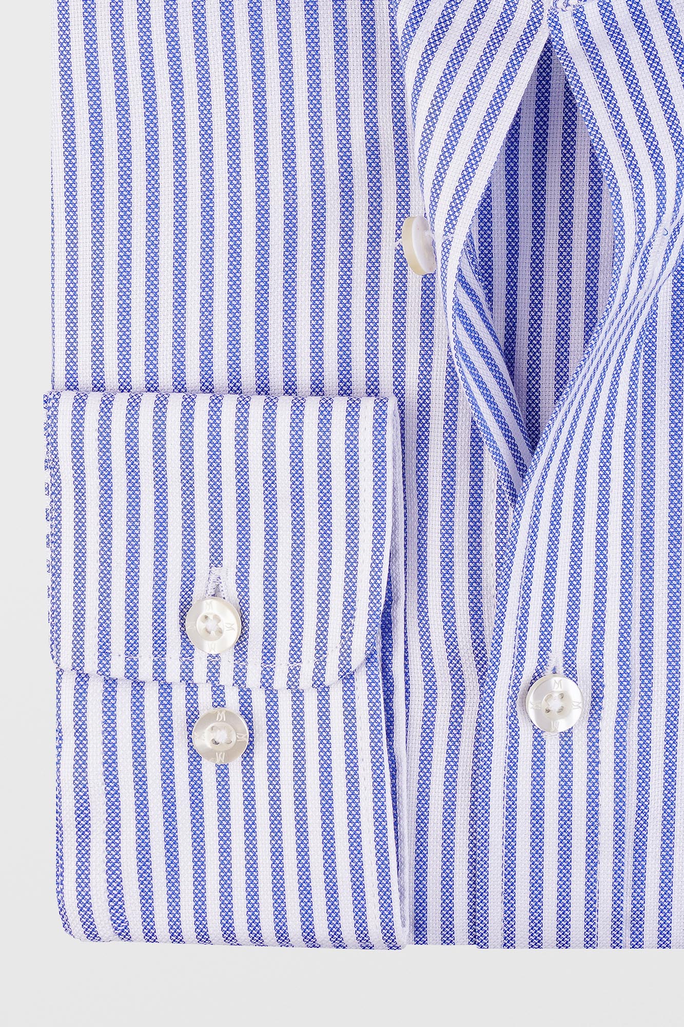 Striped Royal Oxford Shirt Blue