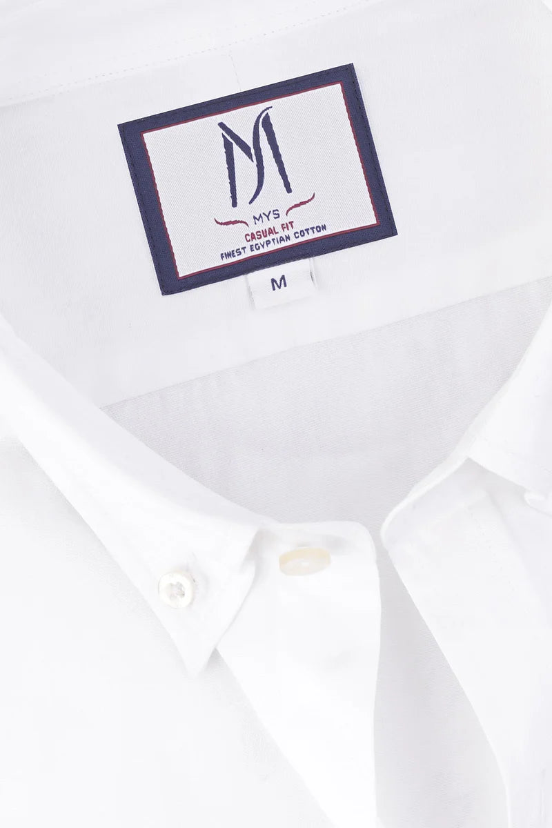 White Oxford Button-Down Shirt