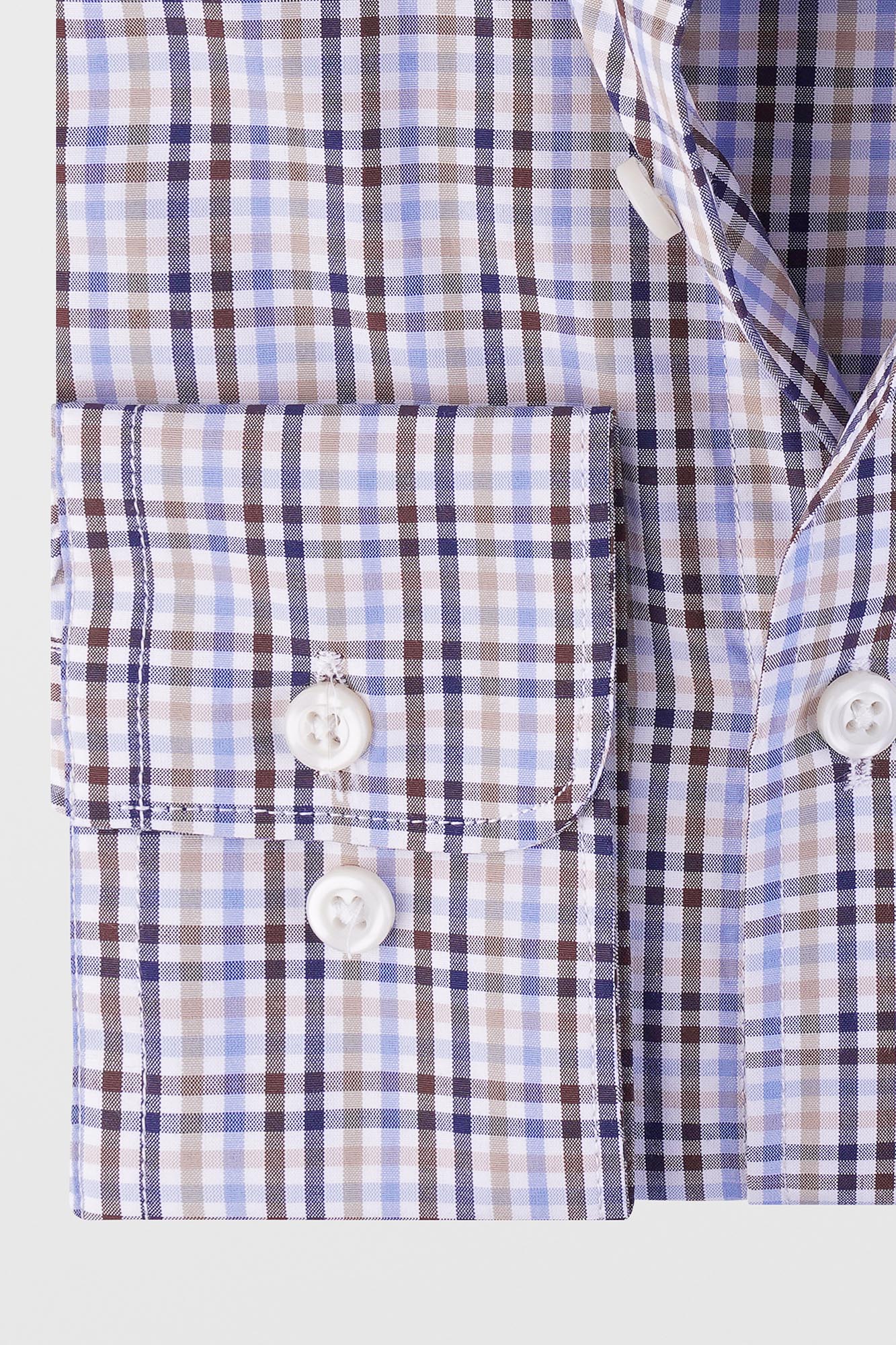 Multi-Color Checkered Poplin Shirt