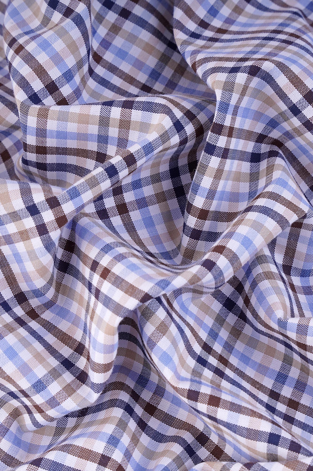 Multi-Color Checkered Poplin Shirt