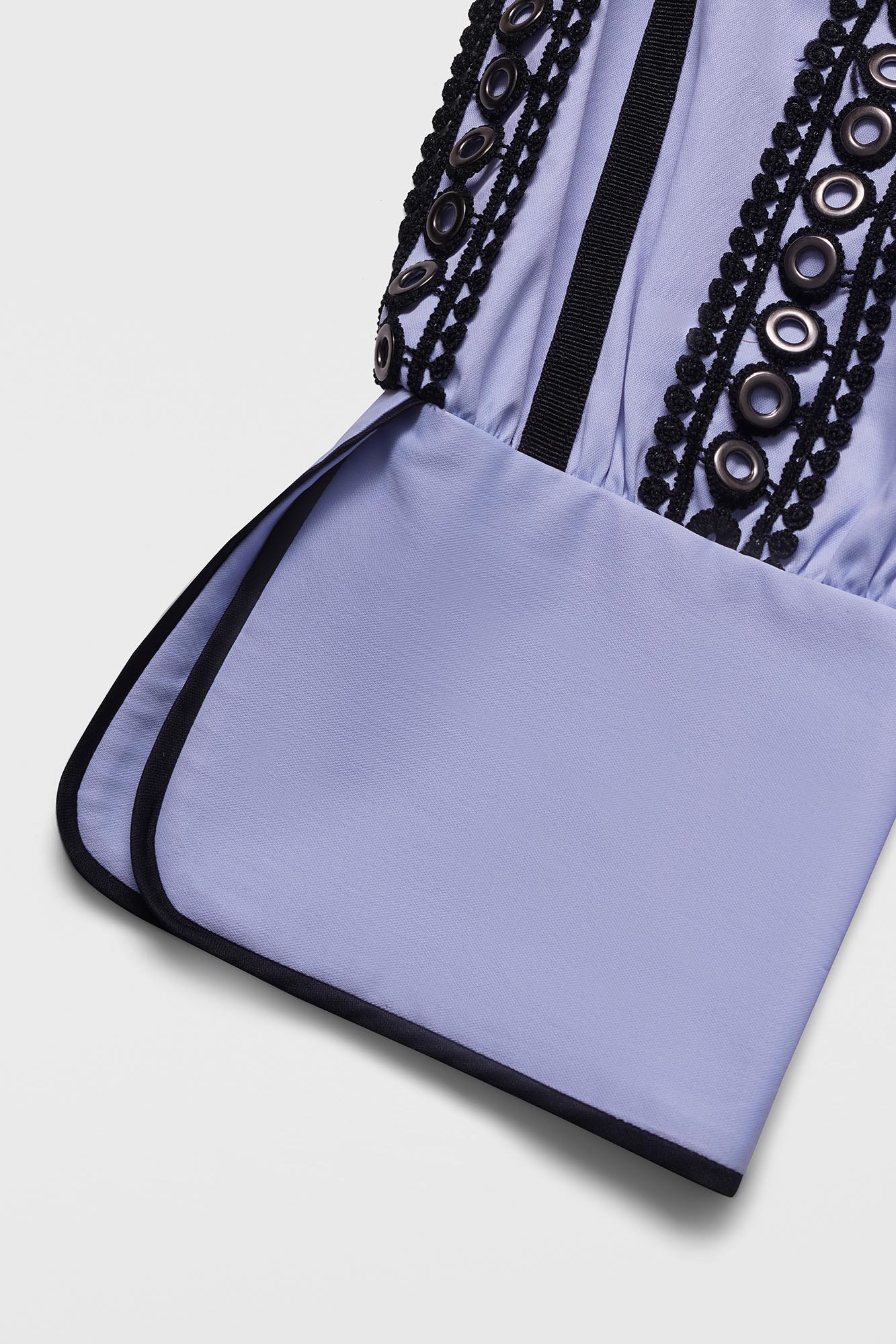 Light Blue Sleeve Detail Stretch Shirt