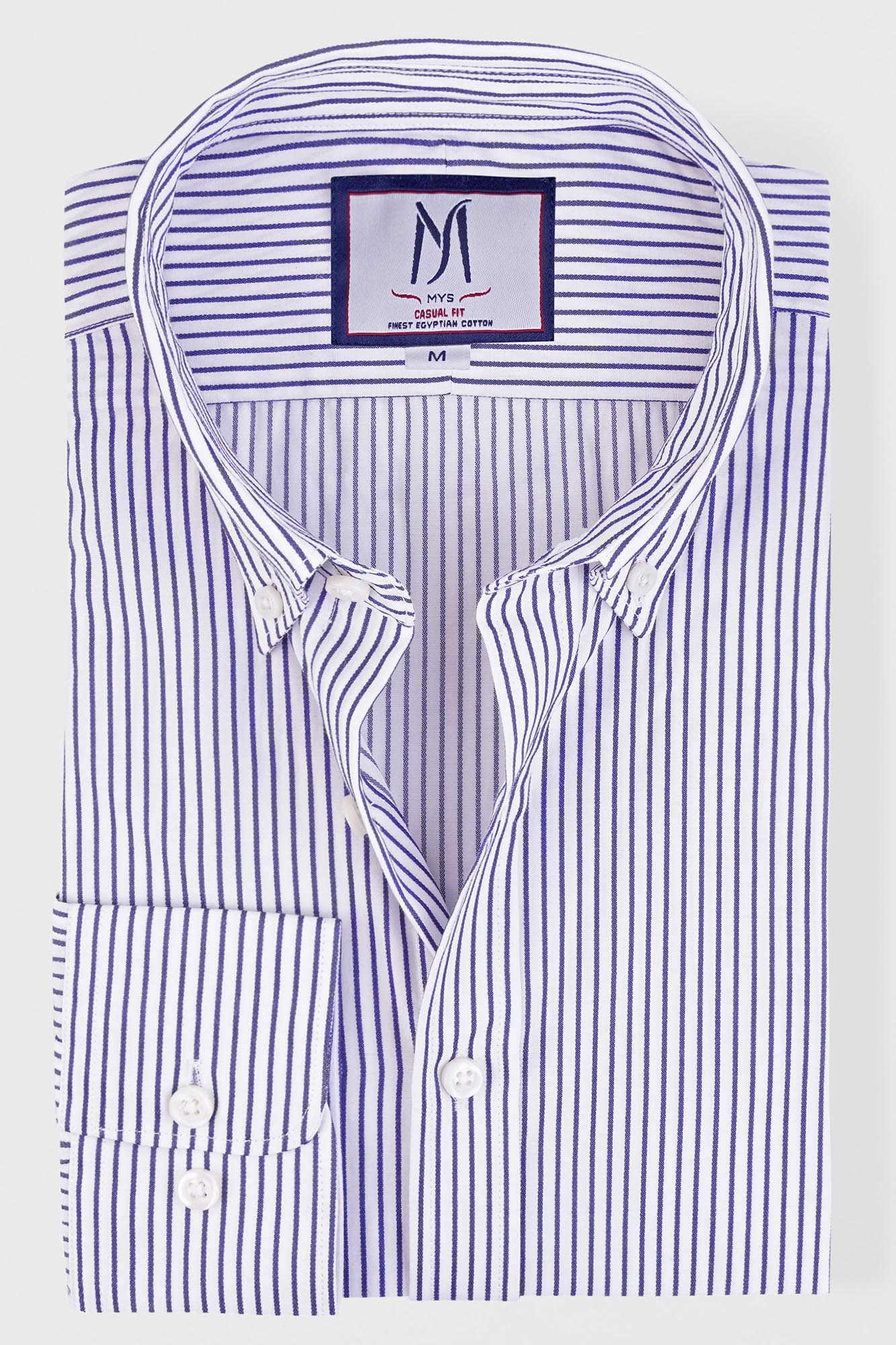 Blue Striped Poplin Shirt