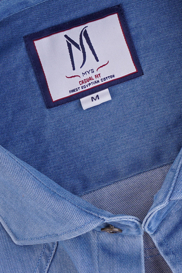Western Denim Shirt Medium Blue