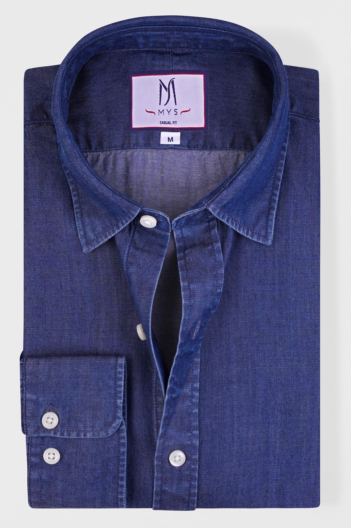 Medium Blue Denim Tencel Shirt