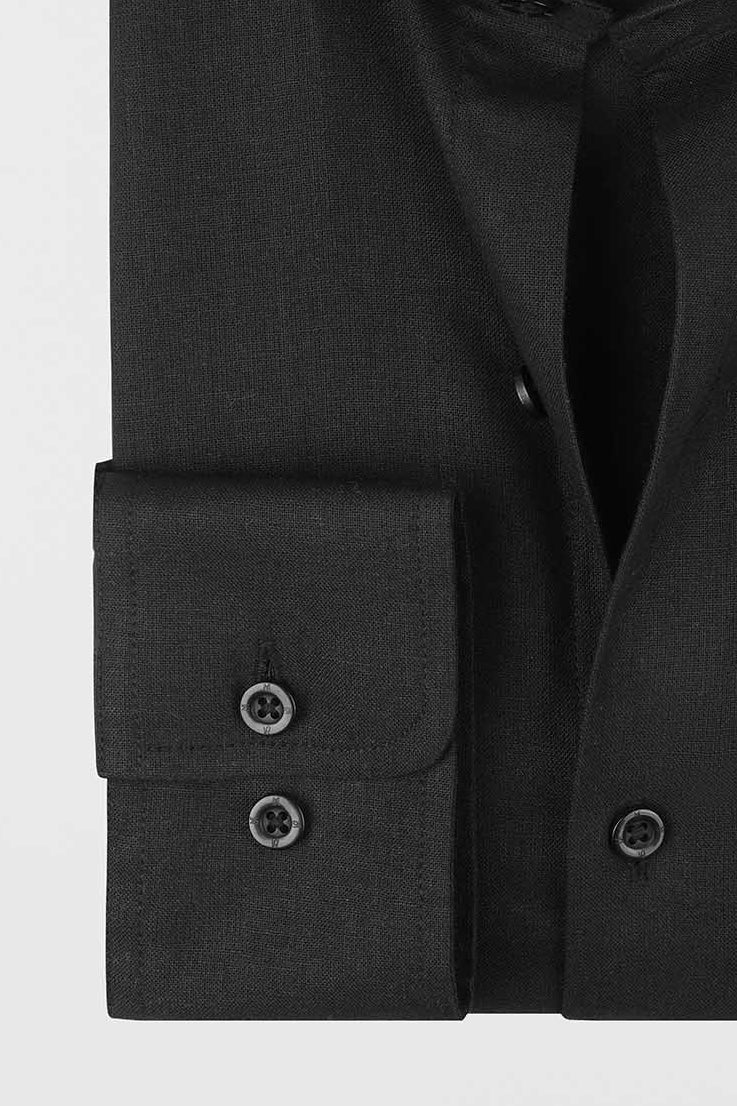 Linen Cotton Cutaway Shirt