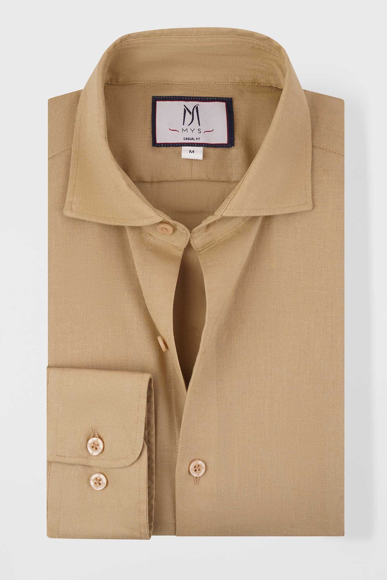 Linen Cotton Cutaway Shirt