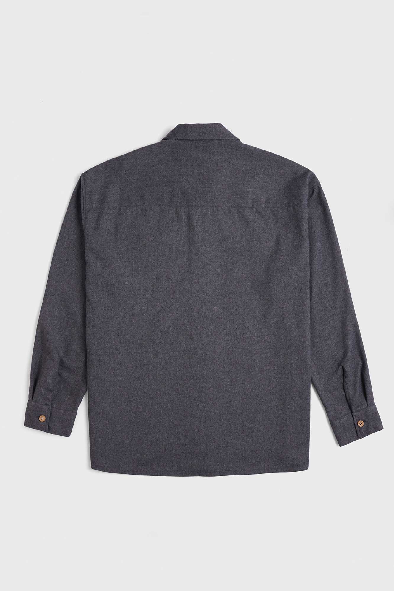 Brushed Shirt with Flap Pockets