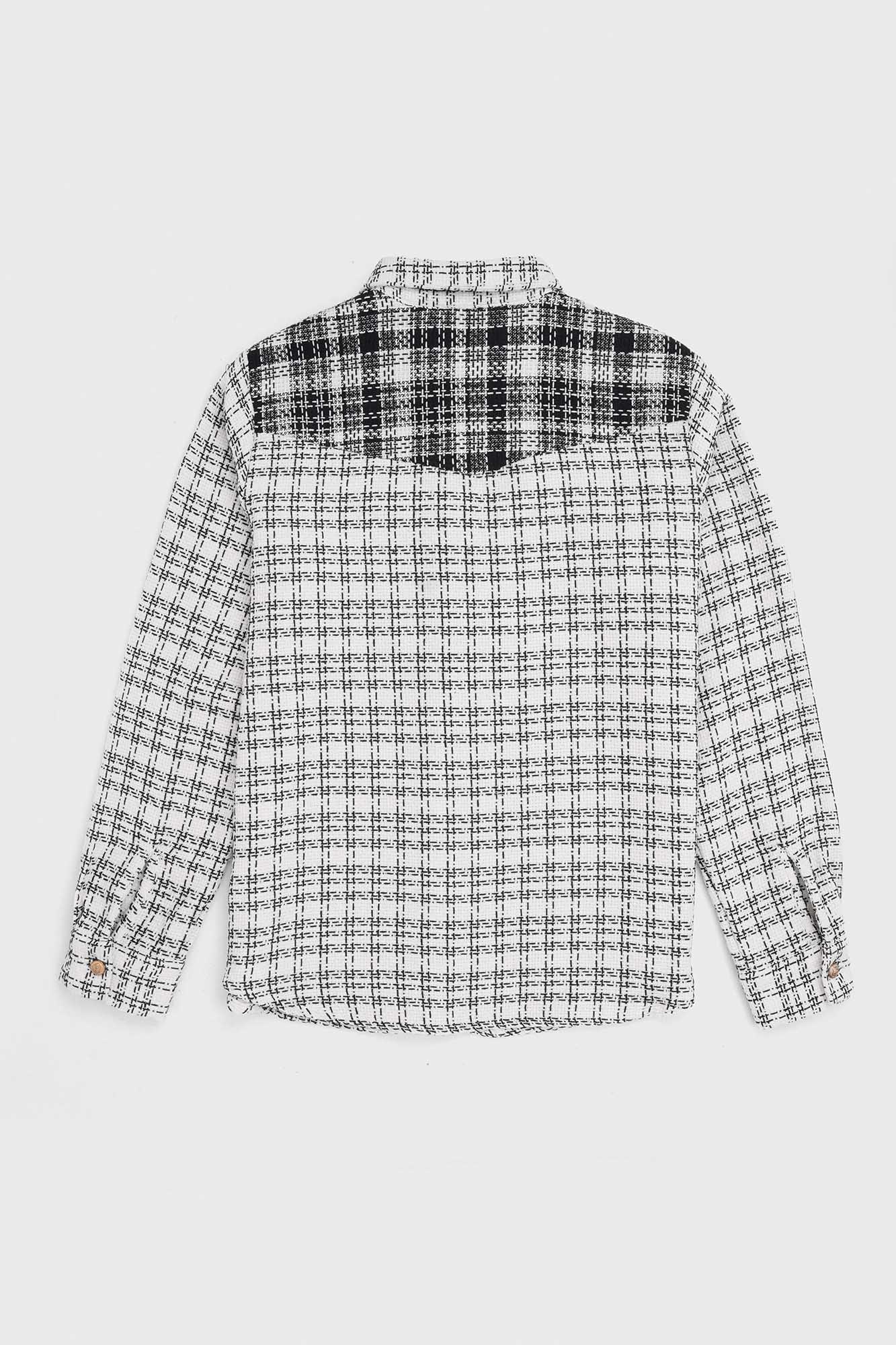 Black & White Patch-Work Overshirt