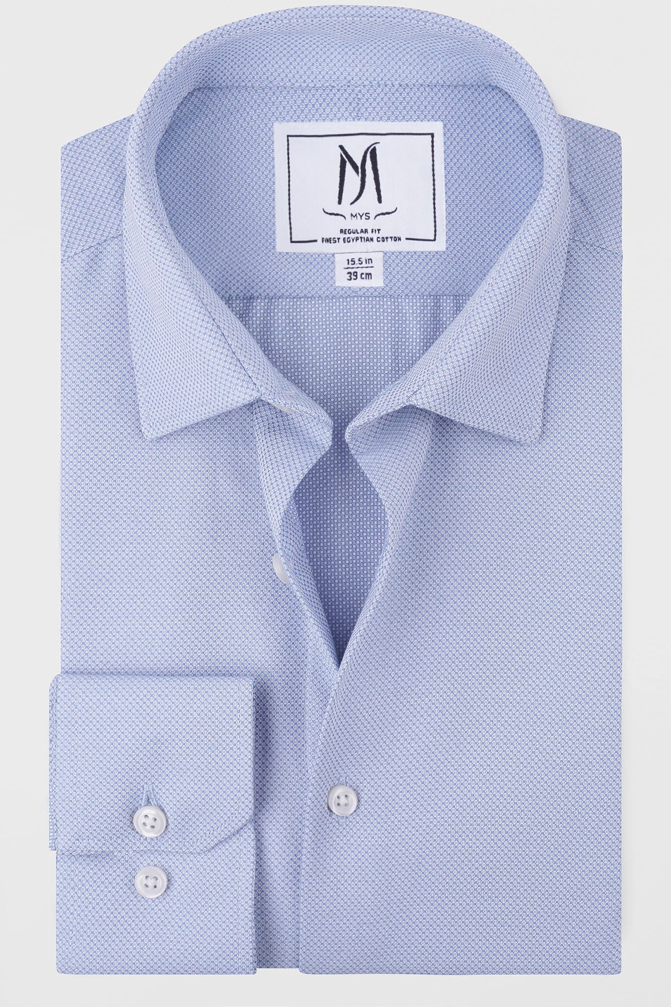 Sky Blue Dobby Shirt - Regular Fit