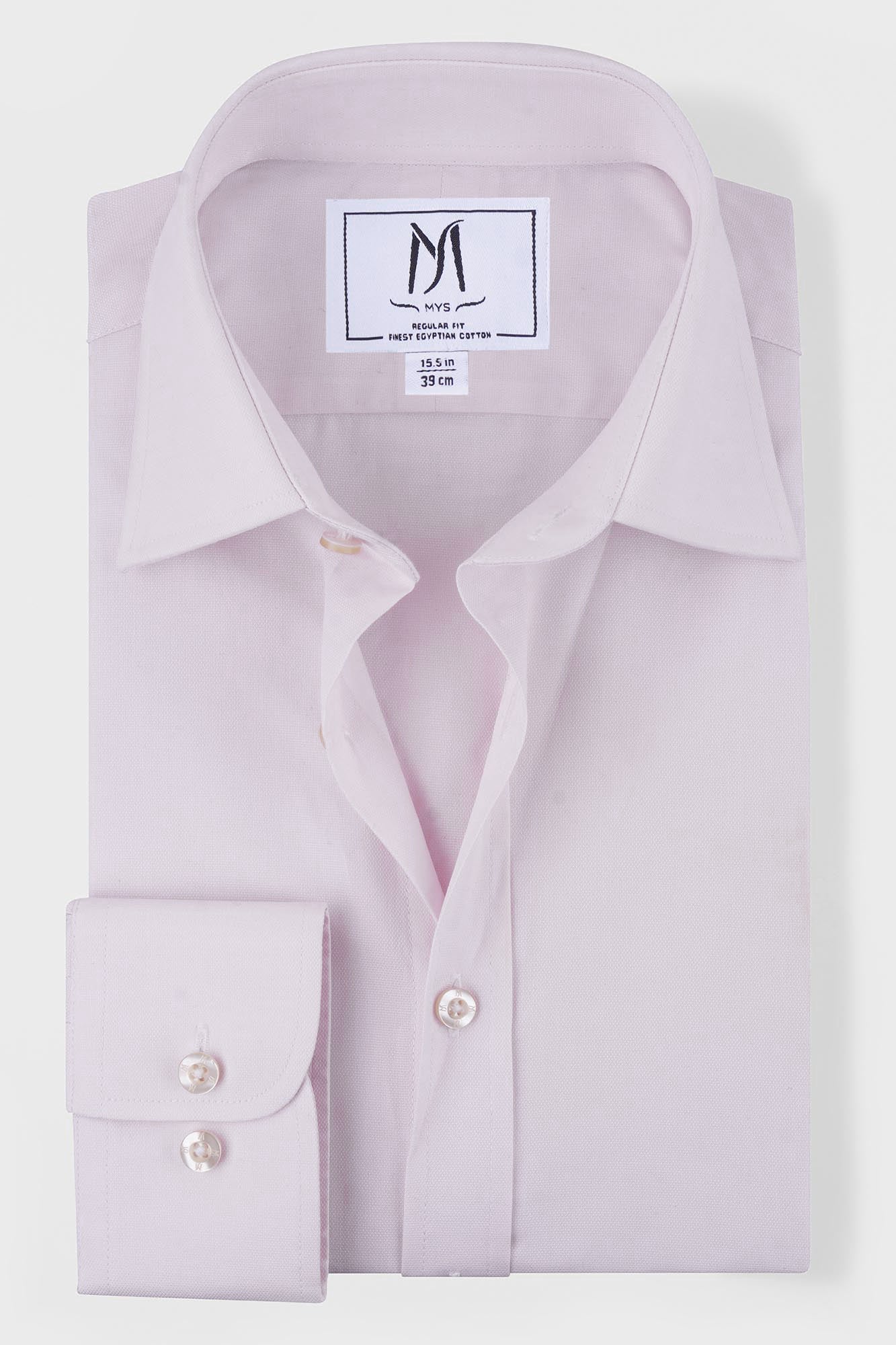 Light Pink Dobby Shirt - Regular Fit