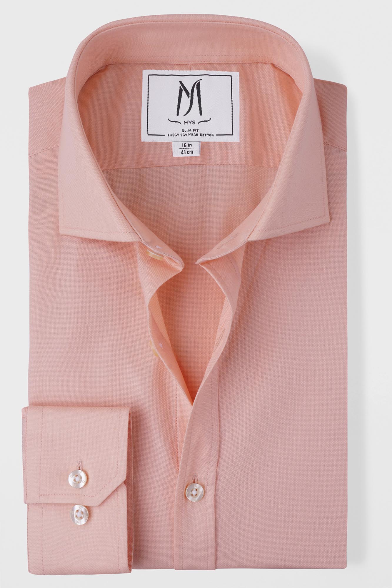 Orange Dobby Shirt - Slim Fit