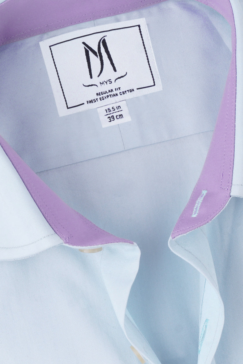 Light Blue Poplin Shirt - Regular Fit