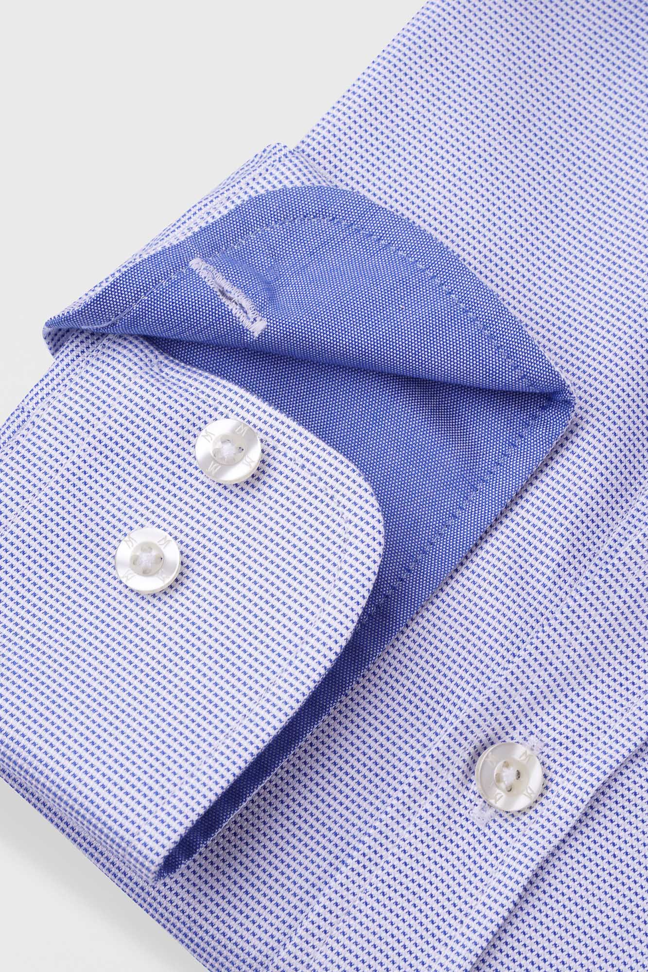 Blue End-On-End Shirt - Slim Fit