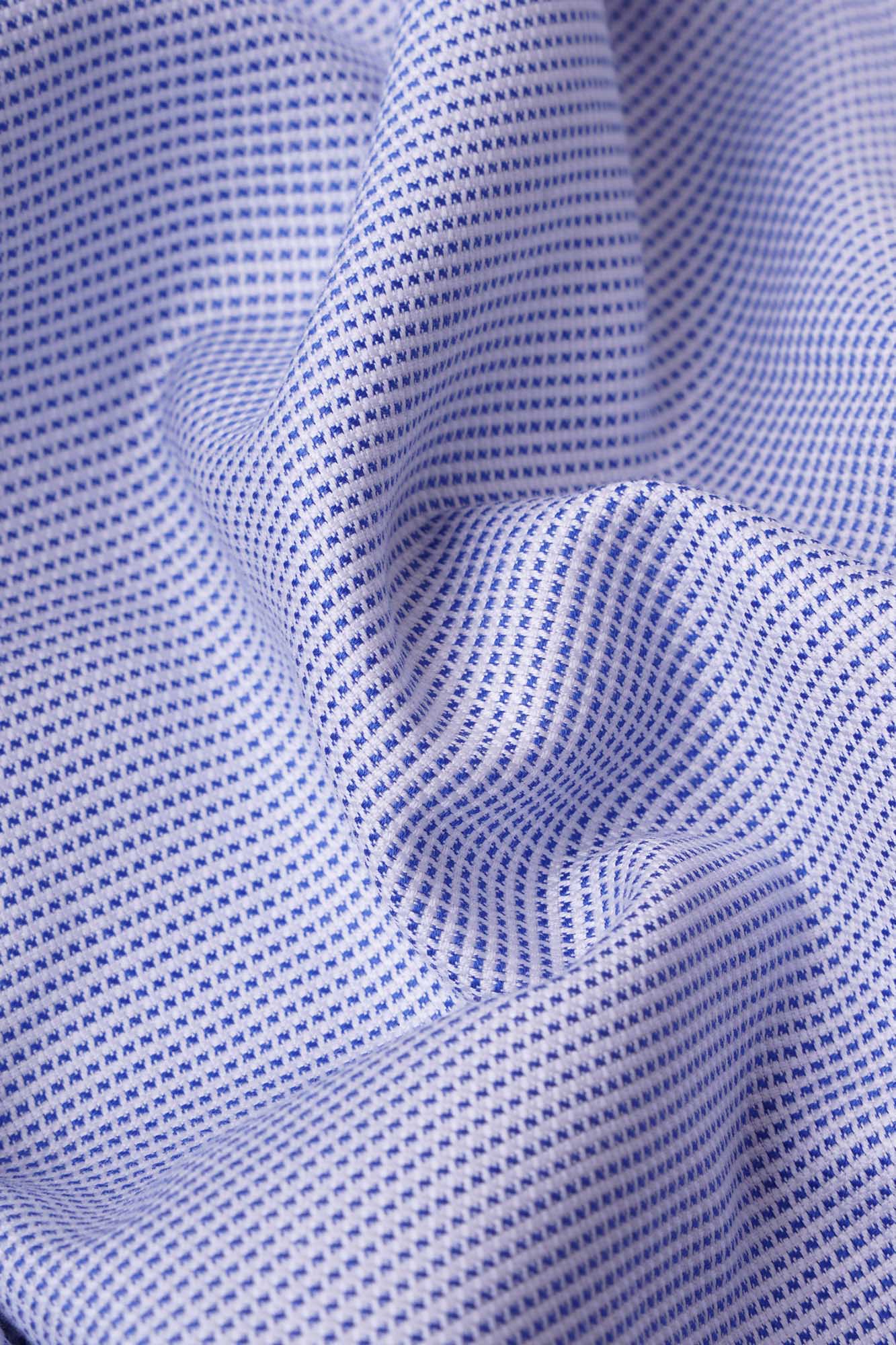 Blue End-On-End Shirt - Slim Fit