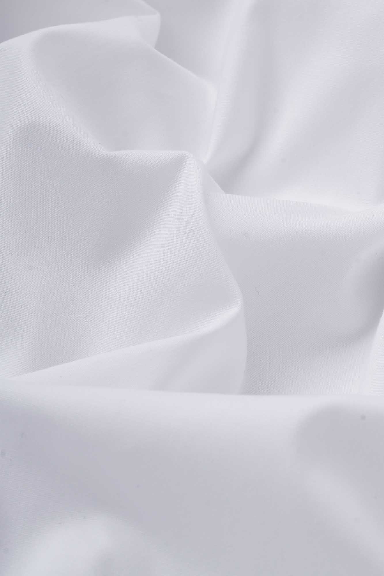 White Contrast Pink Stretch Shirt - Slim Fit