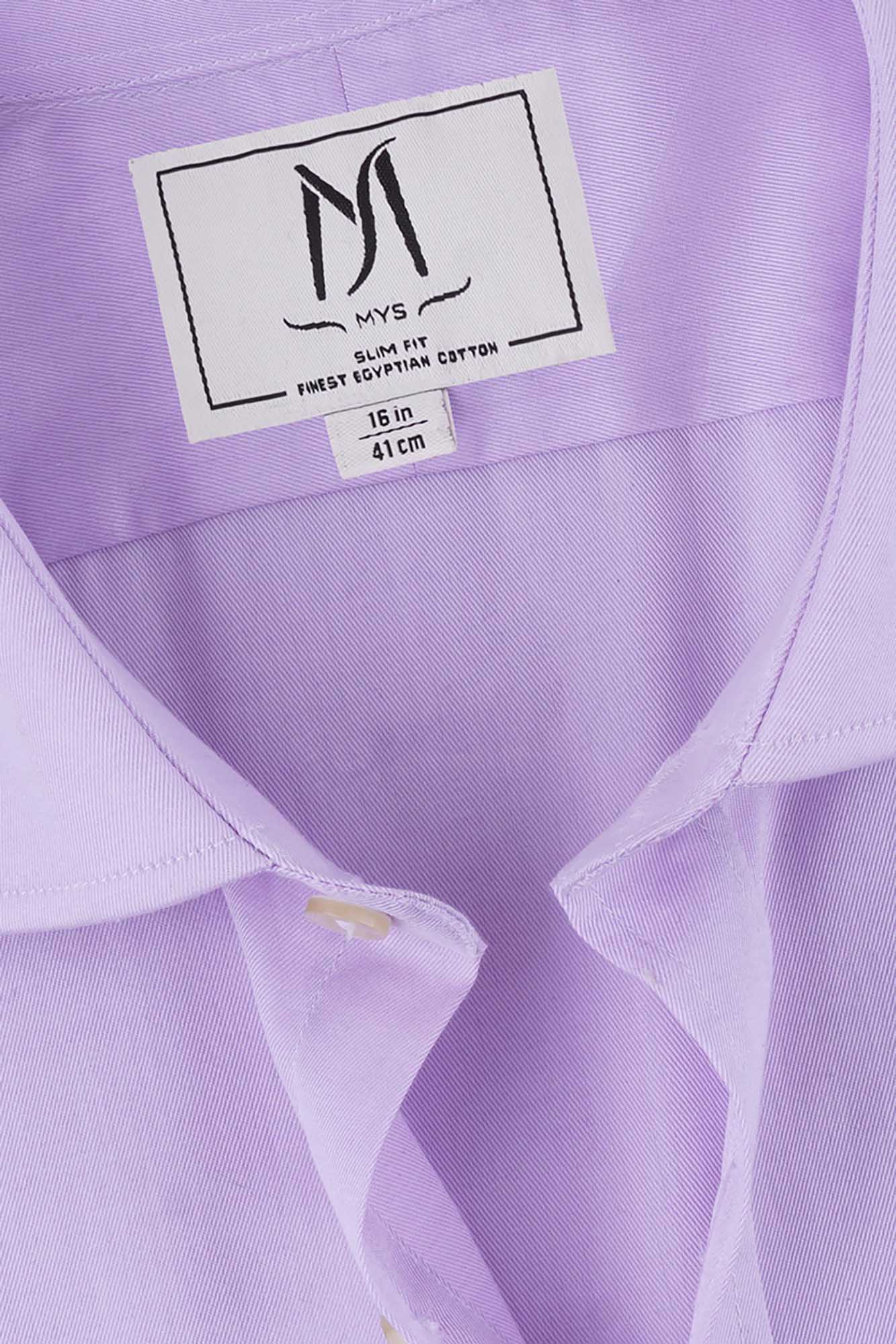 Light Purple Twill Shirt - Slim Fit