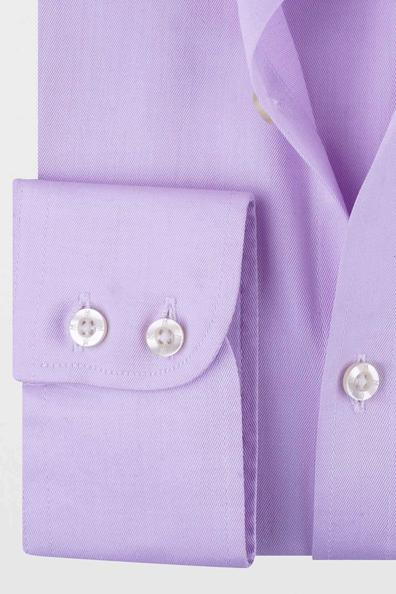Light Purple Twill Shirt - Slim Fit